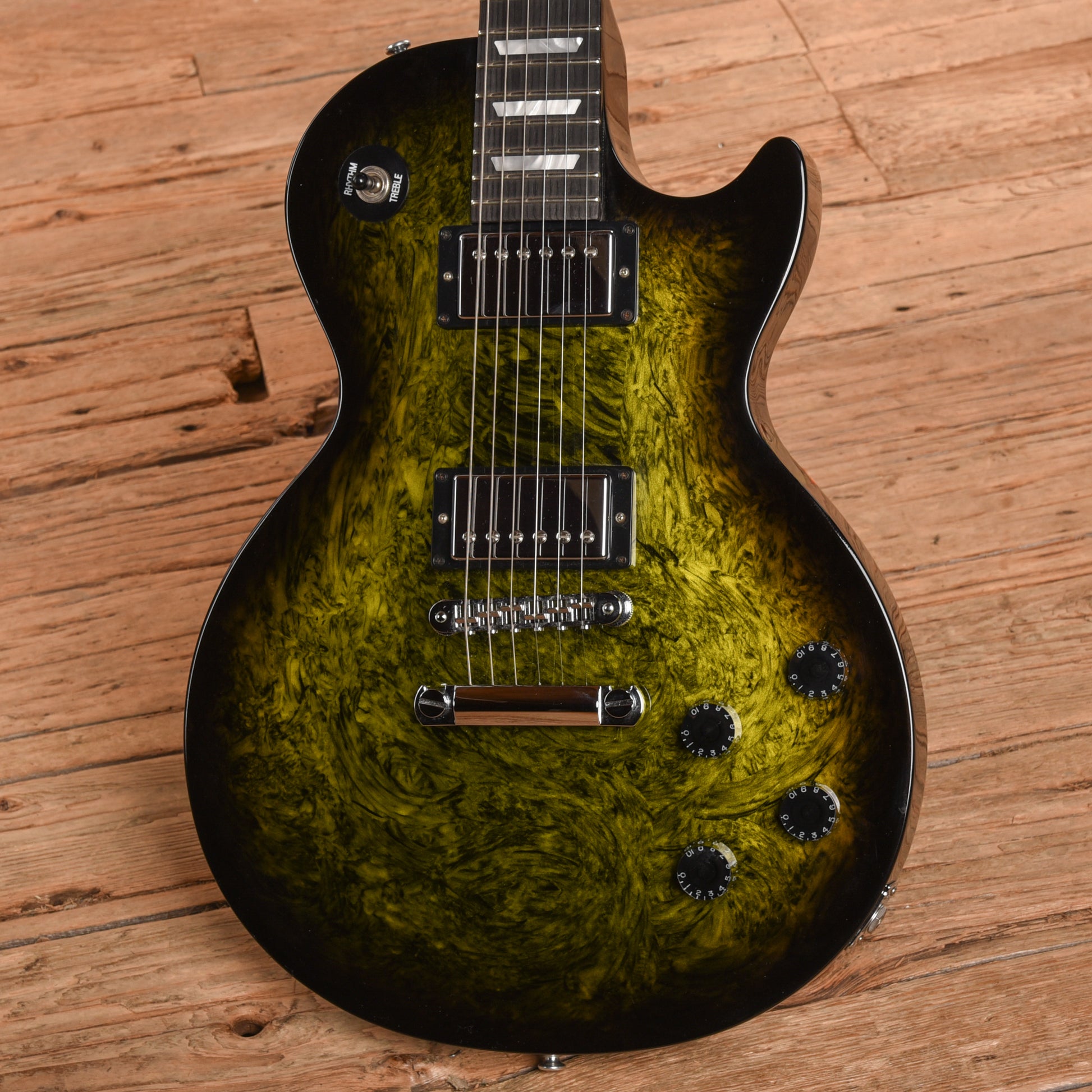 Gibson Les Paul Studio Swirl Green Swirl Burst 2011 Electric Guitars / Solid Body