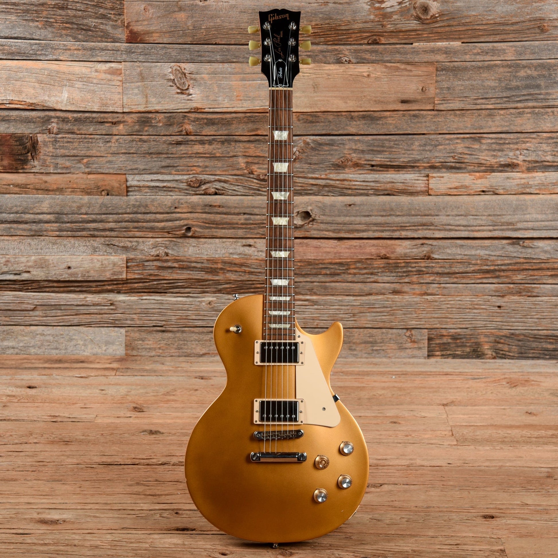 Gibson Les Paul Tribute Satin Goldtop 2018 Electric Guitars / Solid Body