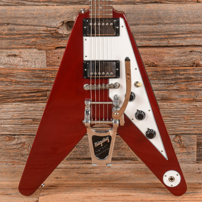 Gibson Lonnie Mack Flying V Cherry Electric Guitars / Solid Body