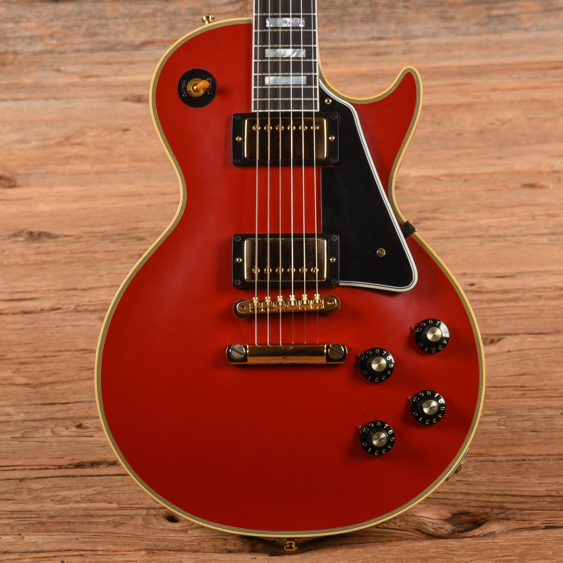 Gibson M2M Custom '57 Les Paul Custom Chambered VOS w/60 V2 Neck Heavy Antique Cardinal Red 2025 Electric Guitars / Solid Body