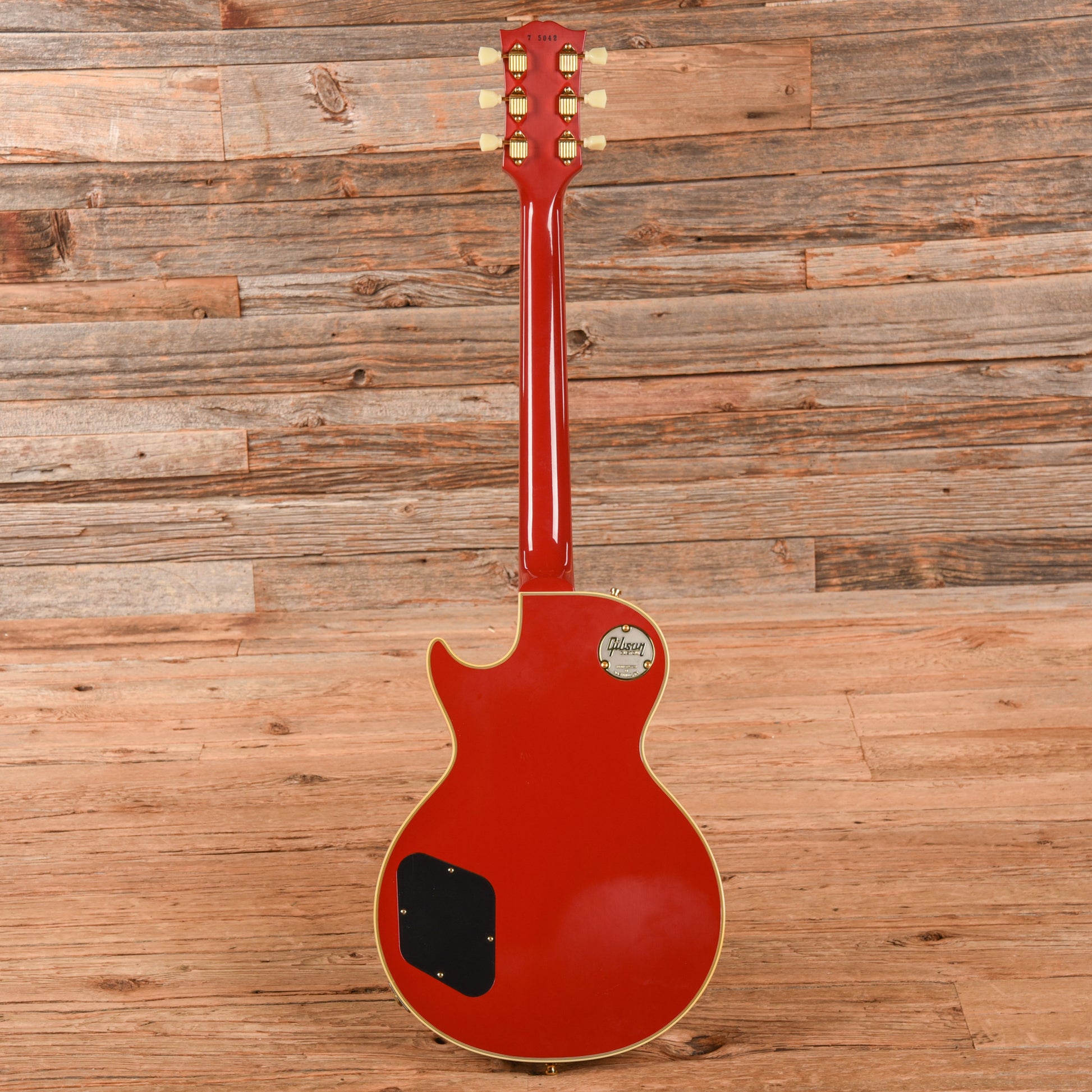 Gibson M2M Custom '57 Les Paul Custom Chambered VOS w/60 V2 Neck Heavy Antique Cardinal Red 2025 Electric Guitars / Solid Body