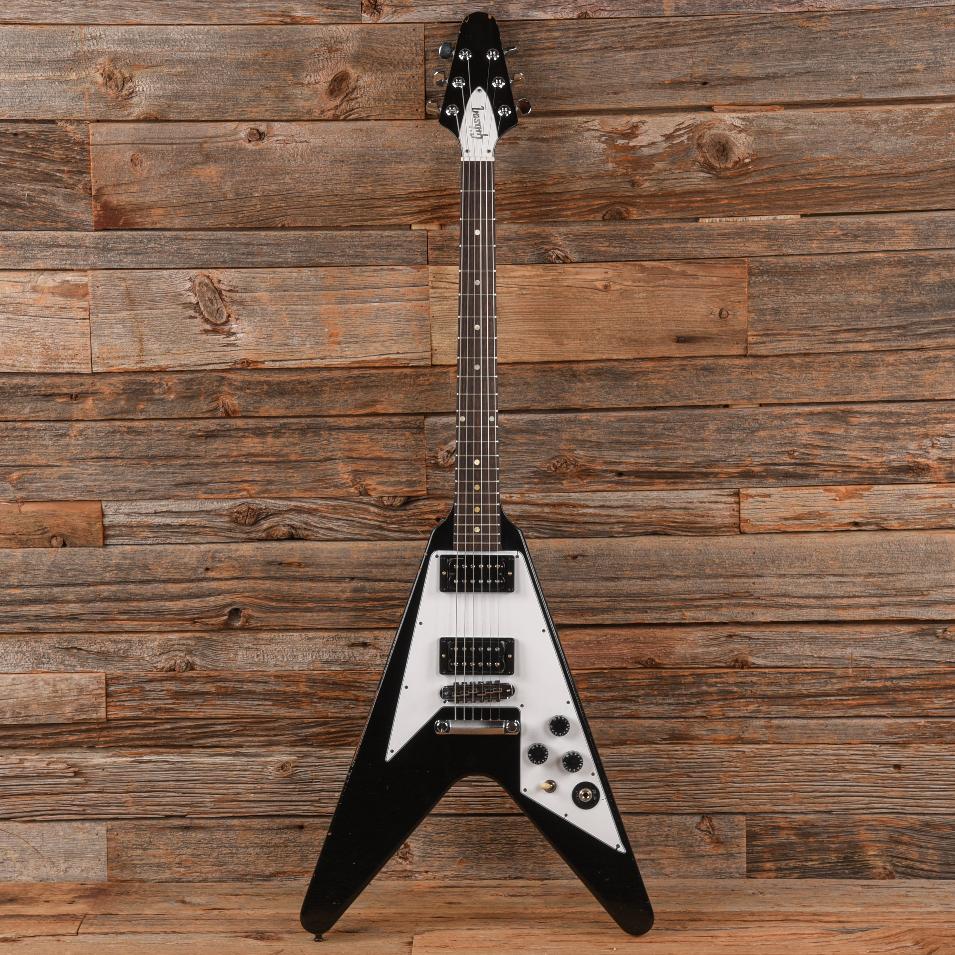 Gibson Murphy Lab '79 Kirk Hammett Flying V Ebony 2024 Electric Guitars / Solid Body