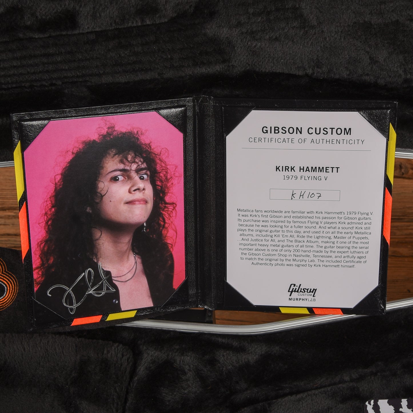 Gibson Murphy Lab '79 Kirk Hammett Flying V Ebony 2024 Electric Guitars / Solid Body