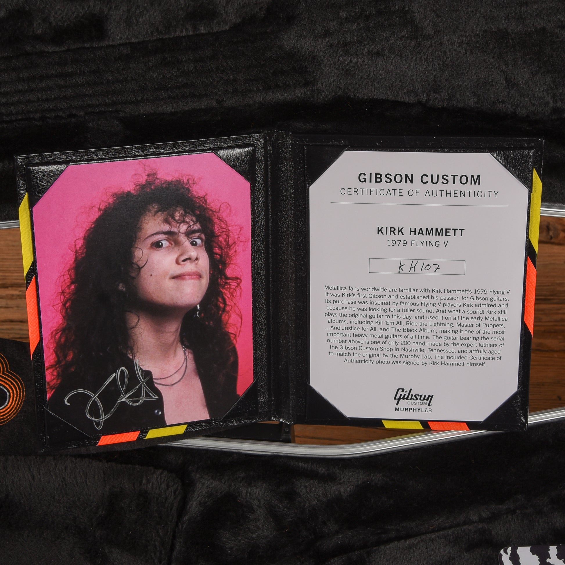 Gibson Murphy Lab '79 Kirk Hammett Flying V Ebony 2024 Electric Guitars / Solid Body