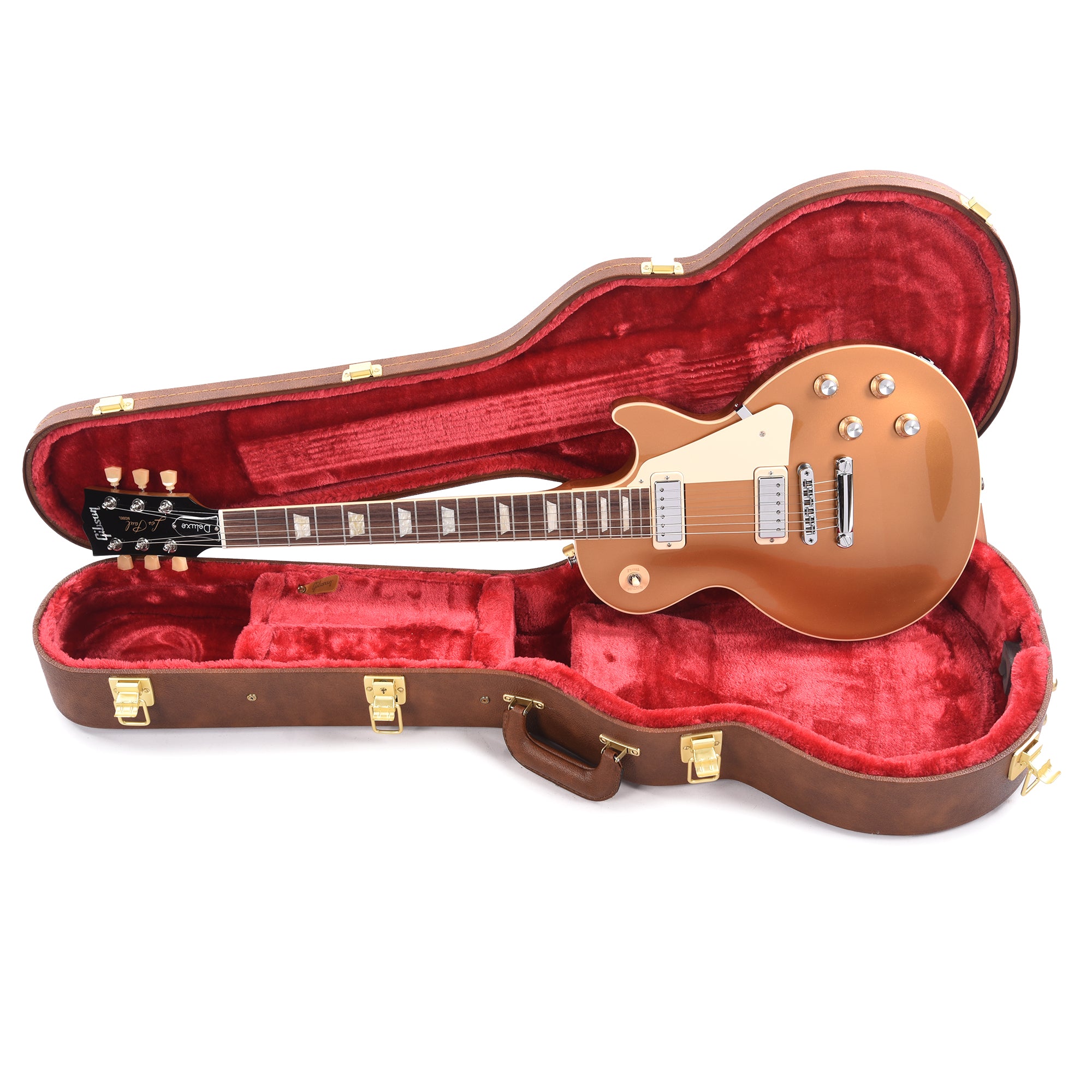 Gibson Original Les Paul '70s Deluxe Gold Top Electric Guitars / Solid Body