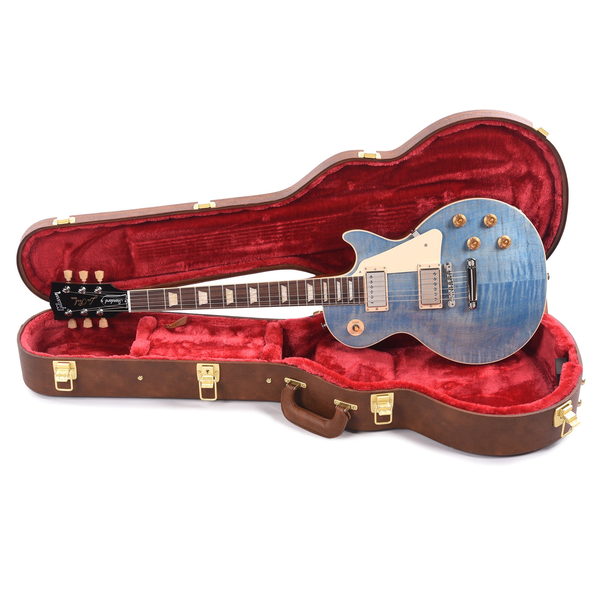 Gibson Original Les Paul Standard '50s Figured Top Ocean Blue Electric Guitars / Solid Body