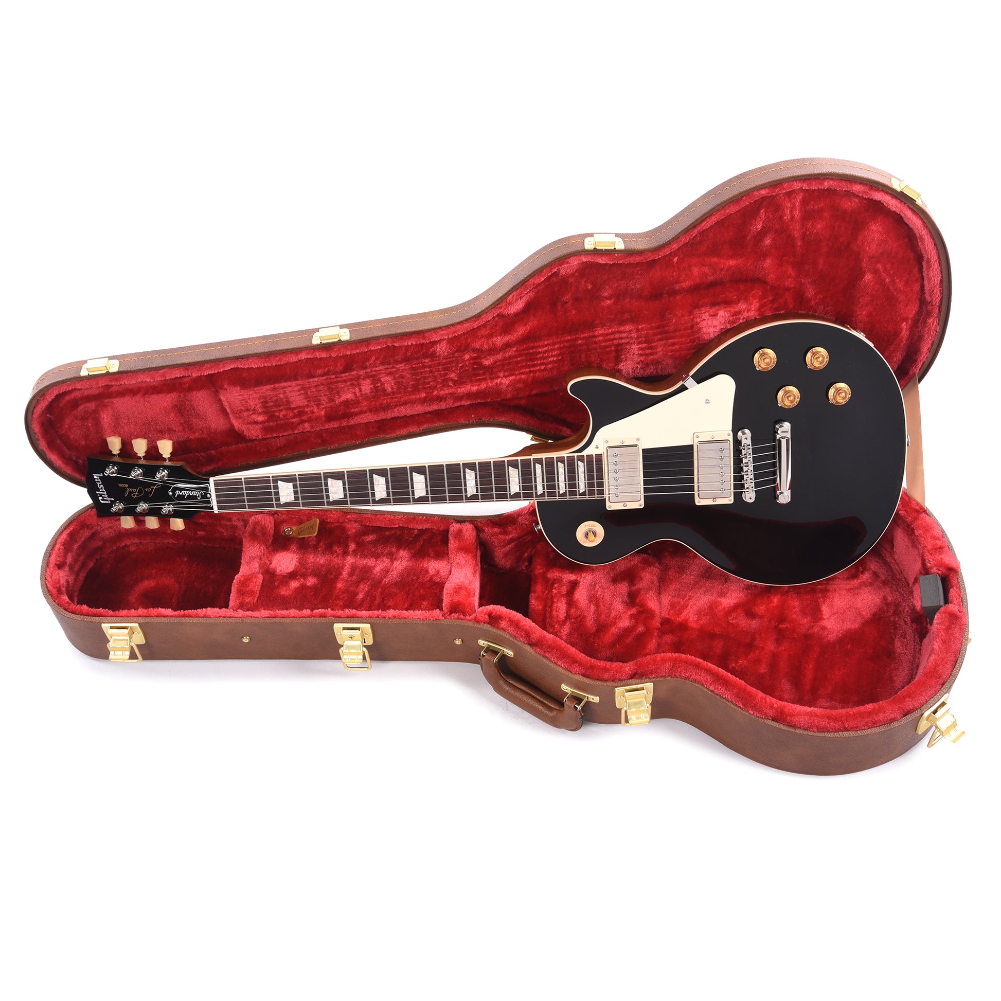 Gibson Original Les Paul Standard '50s Plain Top Ebony Top Electric Guitars / Solid Body