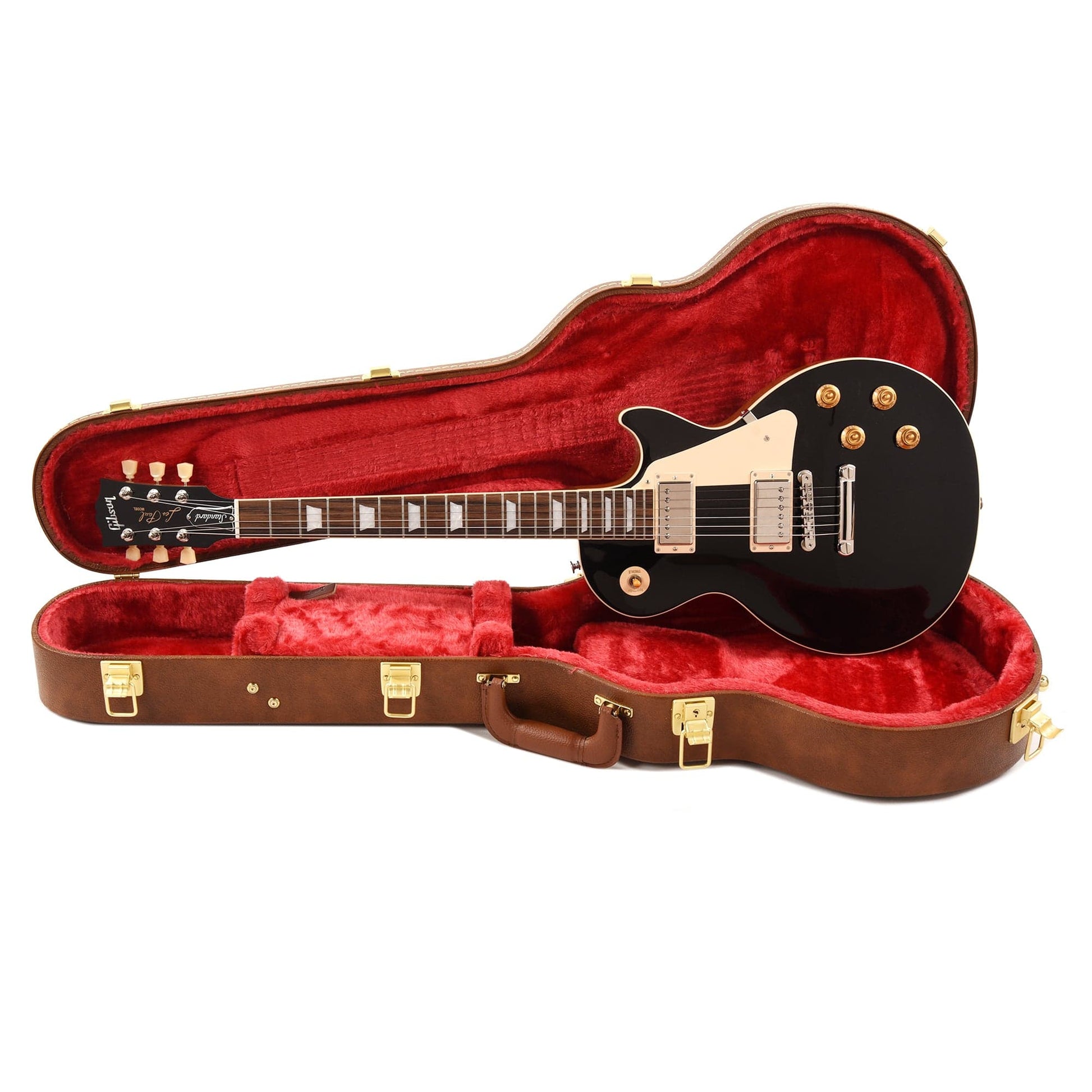 Gibson Original Les Paul Standard '50s Plain Top Ebony Top Electric Guitars / Solid Body