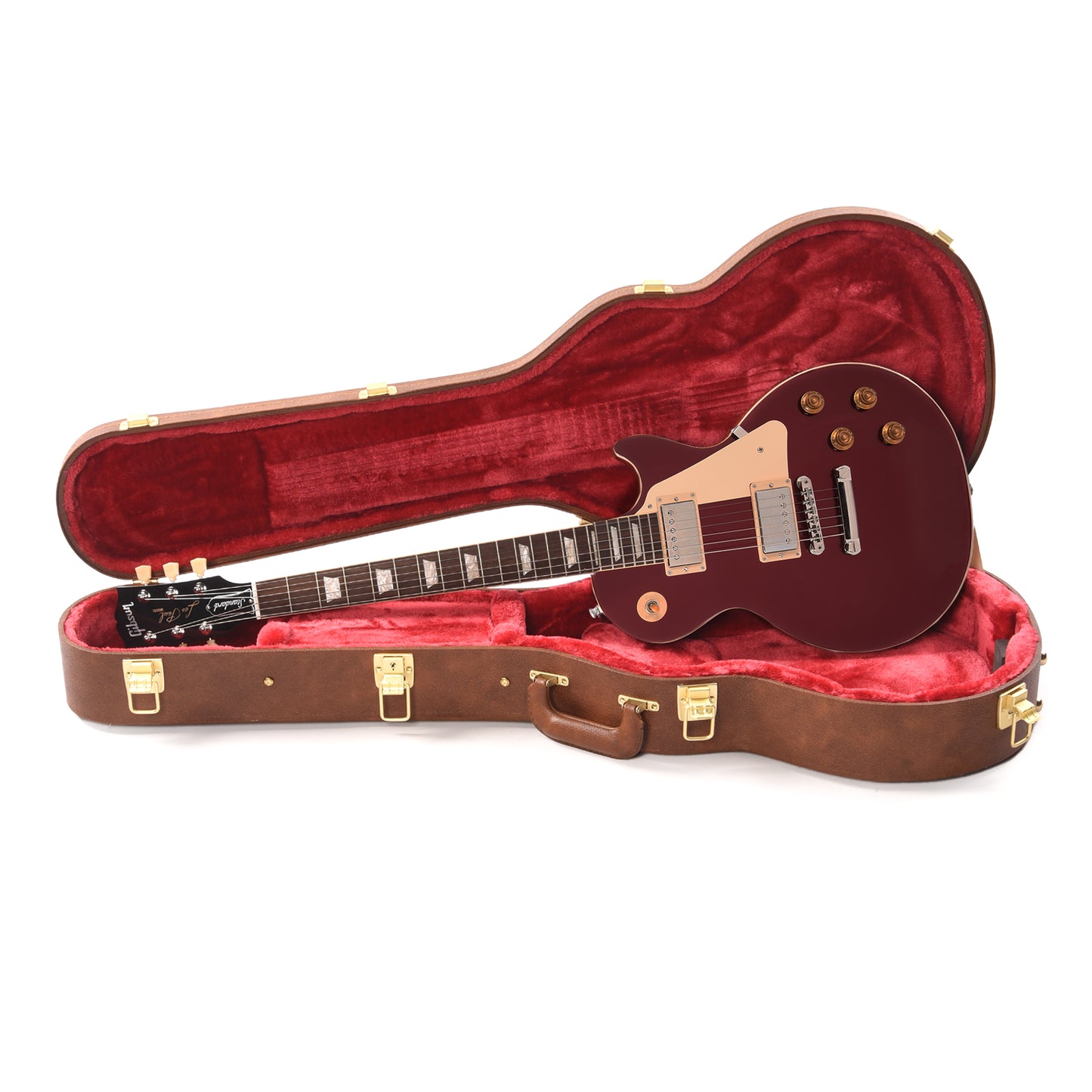 Gibson Original Les Paul Standard '50s Plain Top Sparkling Burgundy Top Sparkling Electric Guitars / Solid Body