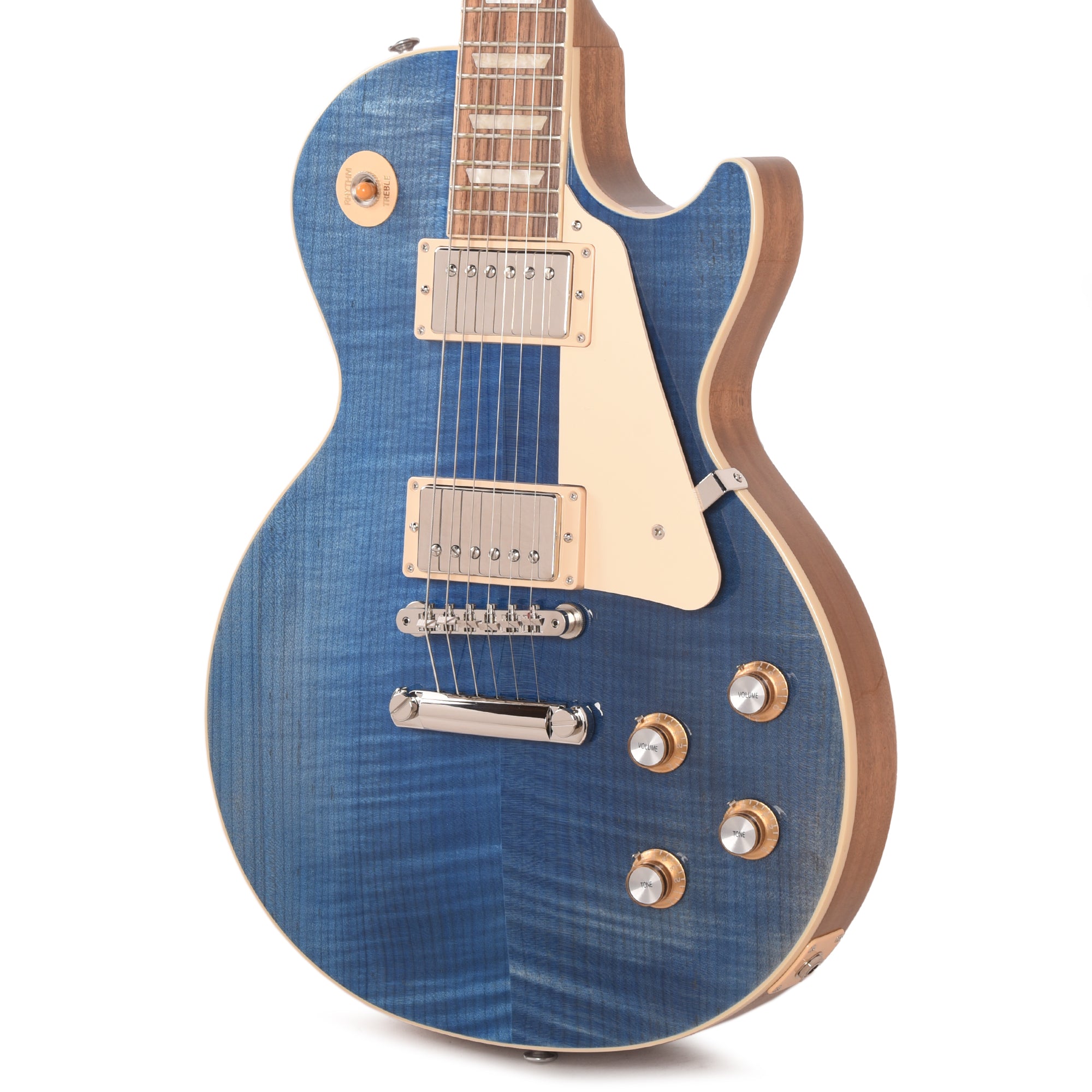 Gibson Original Les Paul Standard '60s Figured Top Ocean Blue Electric Guitars / Solid Body