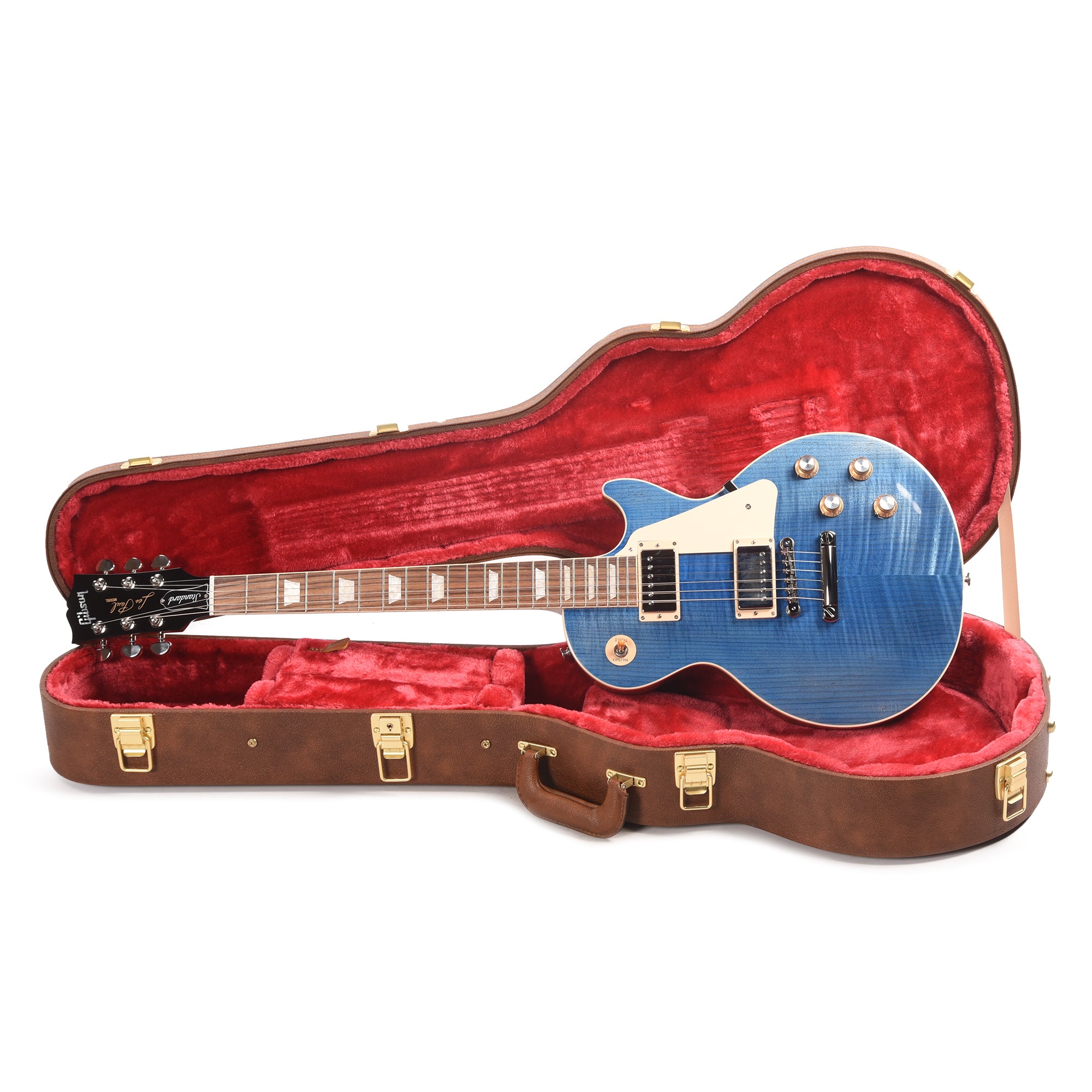 Gibson Original Les Paul Standard '60s Figured Top Ocean Blue Electric Guitars / Solid Body
