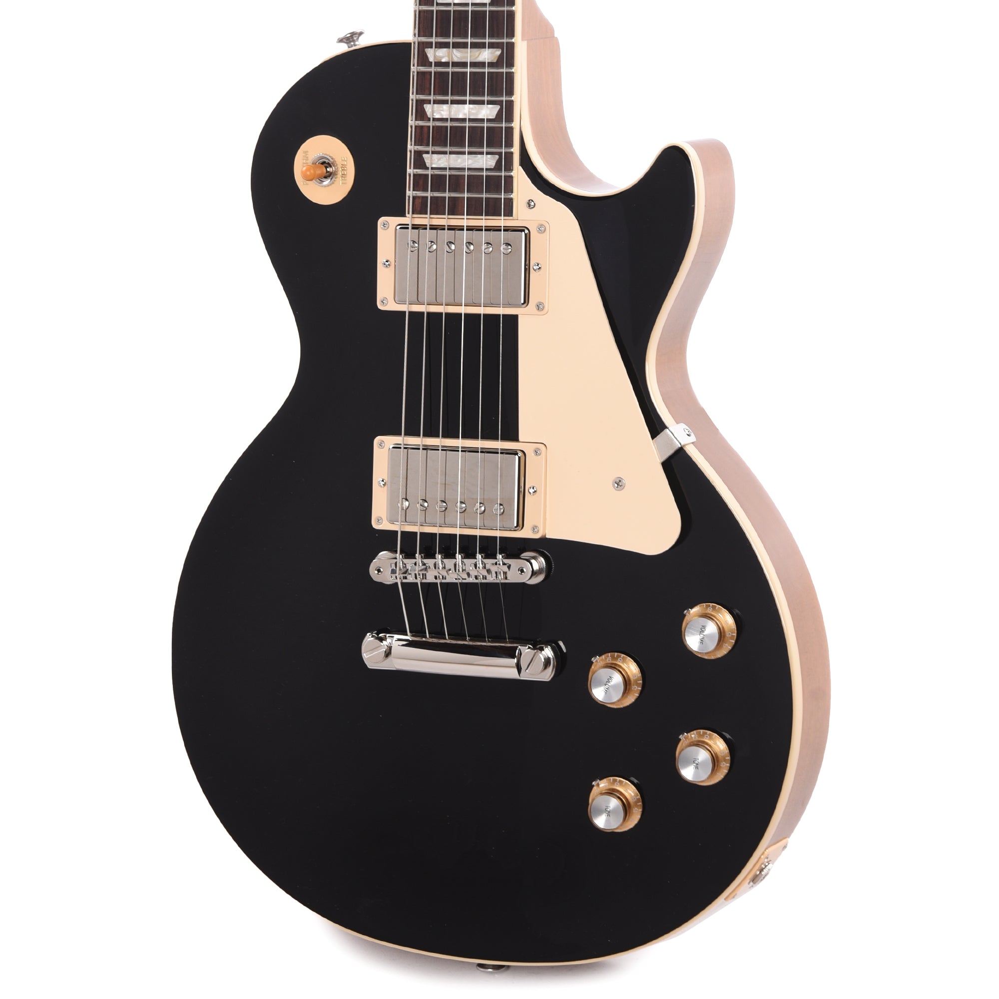 Gibson Original Les Paul Standard '60s Plain Top Ebony Top Electric Guitars / Solid Body