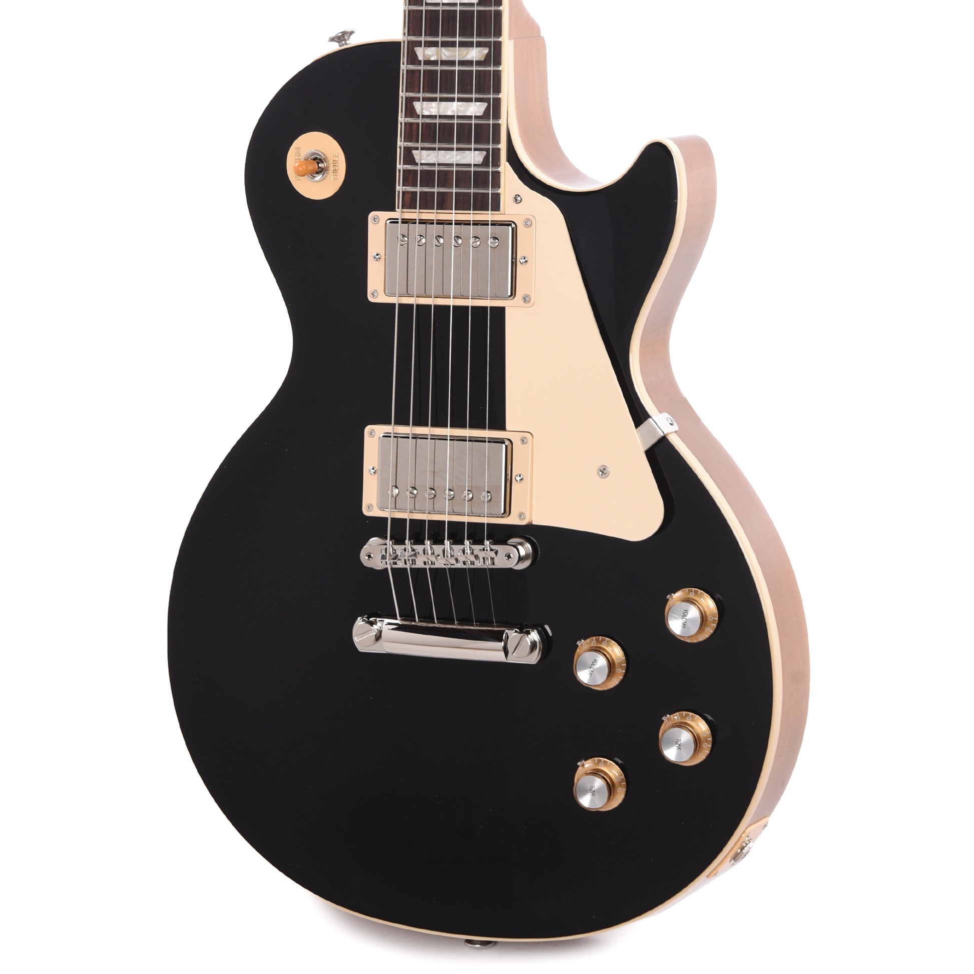 Gibson Original Les Paul Standard '60s Plain Top Ebony Top Electric Guitars / Solid Body