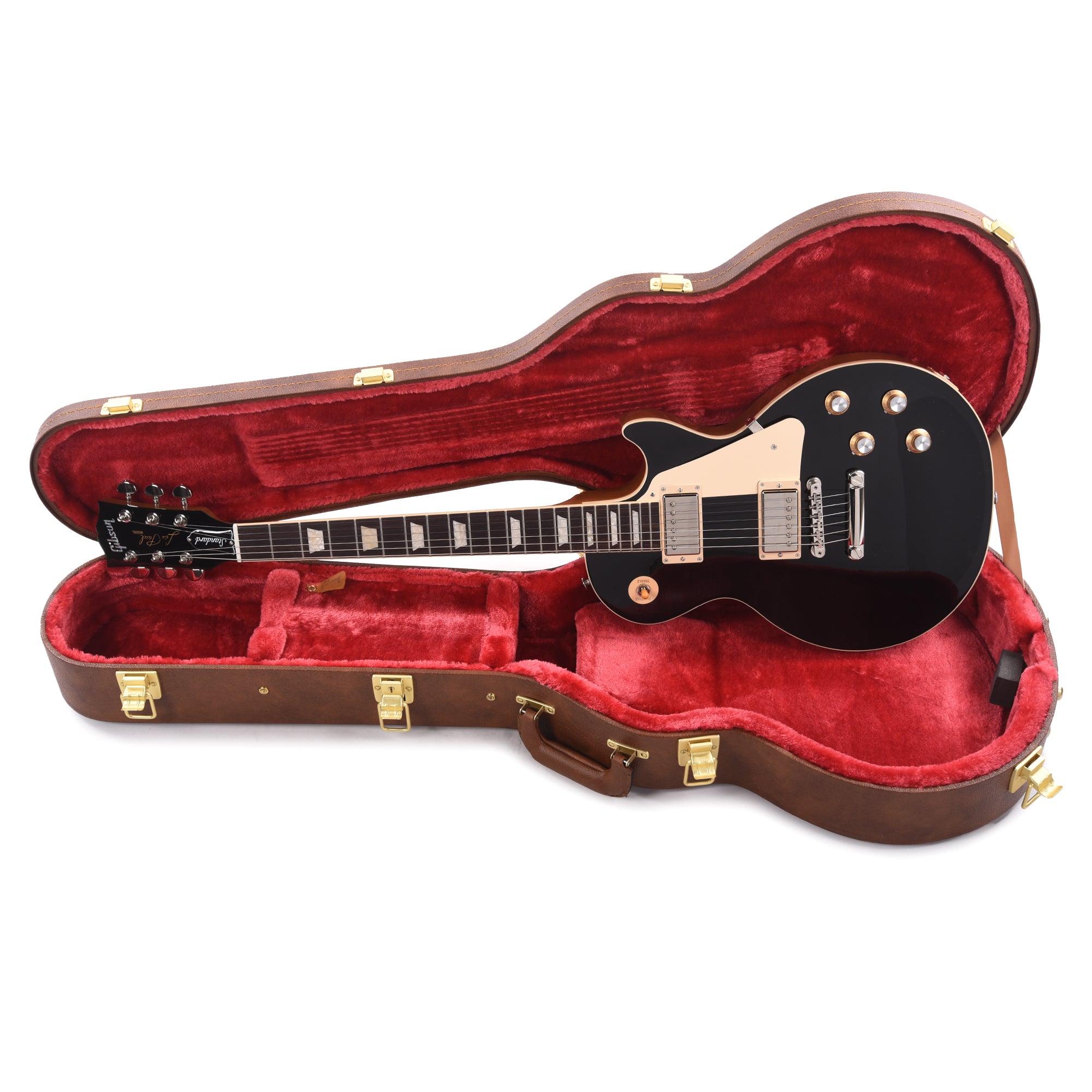 Gibson Original Les Paul Standard '60s Plain Top Ebony Top Electric Guitars / Solid Body