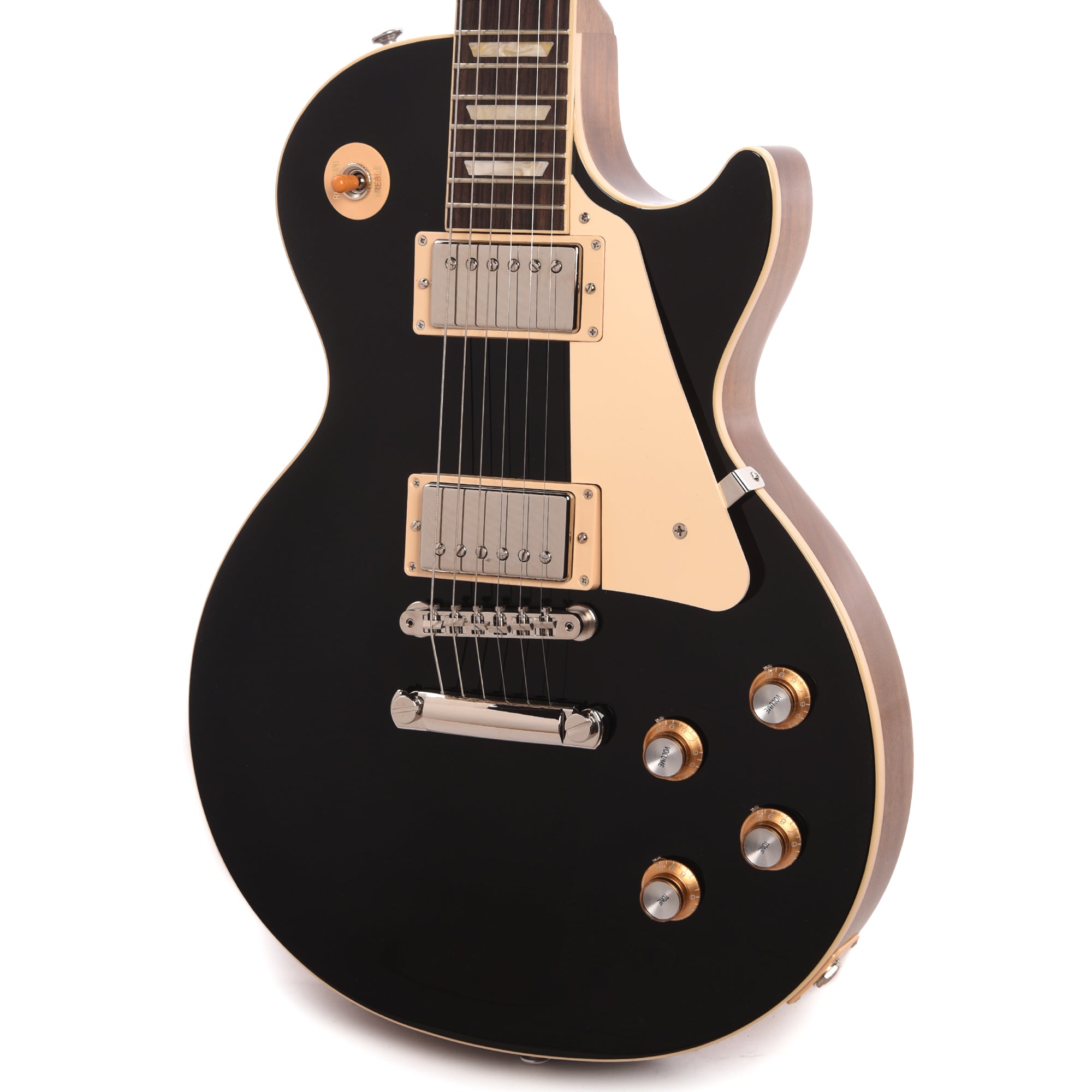 Gibson Original Les Paul Standard '60s Plain Top Ebony Top Electric Guitars / Solid Body