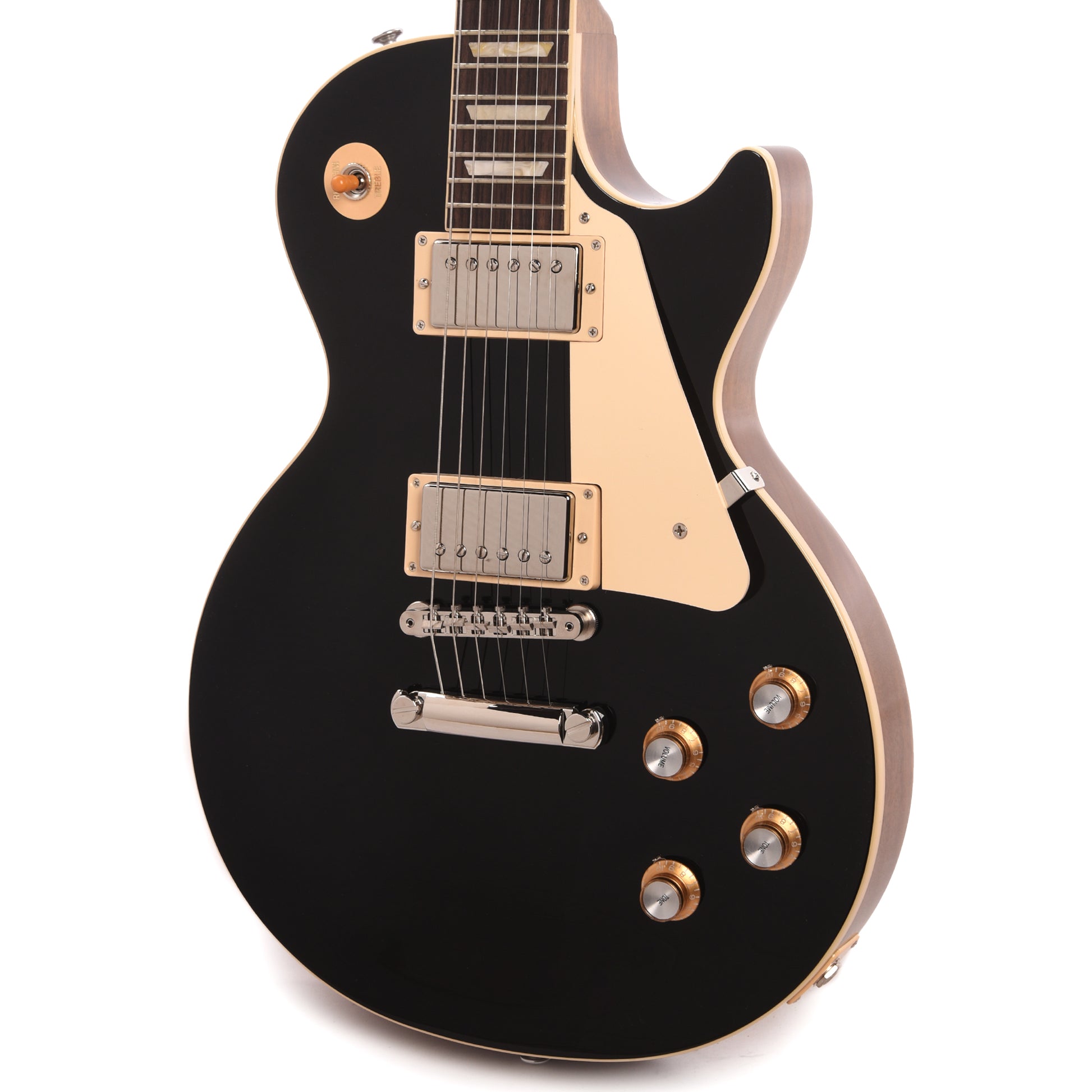Gibson Original Les Paul Standard '60s Plain Top Ebony Top Electric Guitars / Solid Body