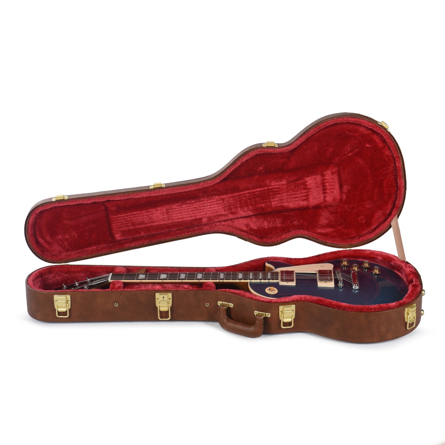 Gibson Original Les Paul Standard '60s Plain Top Pelham Blue Top Electric Guitars / Solid Body