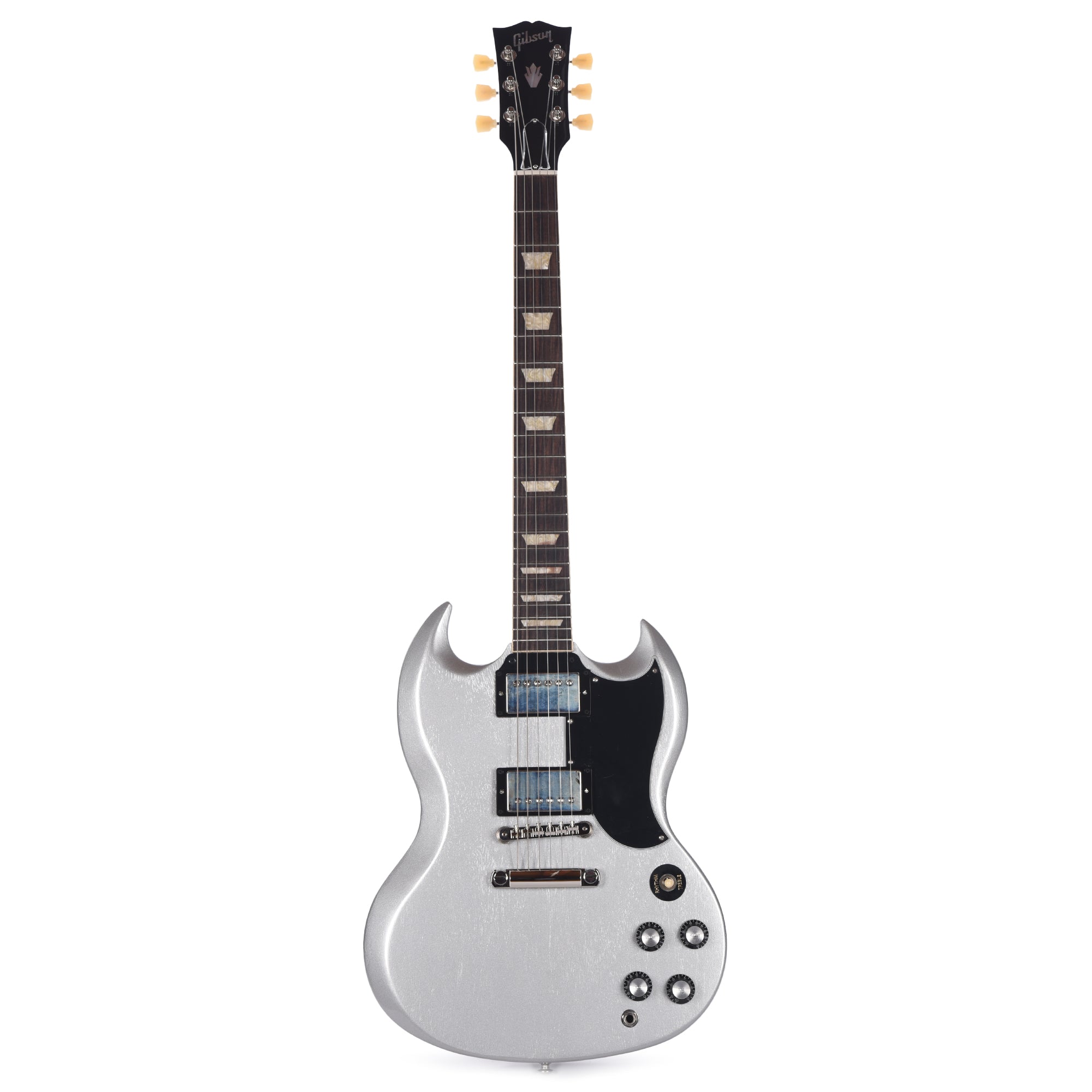 Gibson Original SG Standard '61 Stop Bar Metallic Silver Mist Electric Guitars / Solid Body