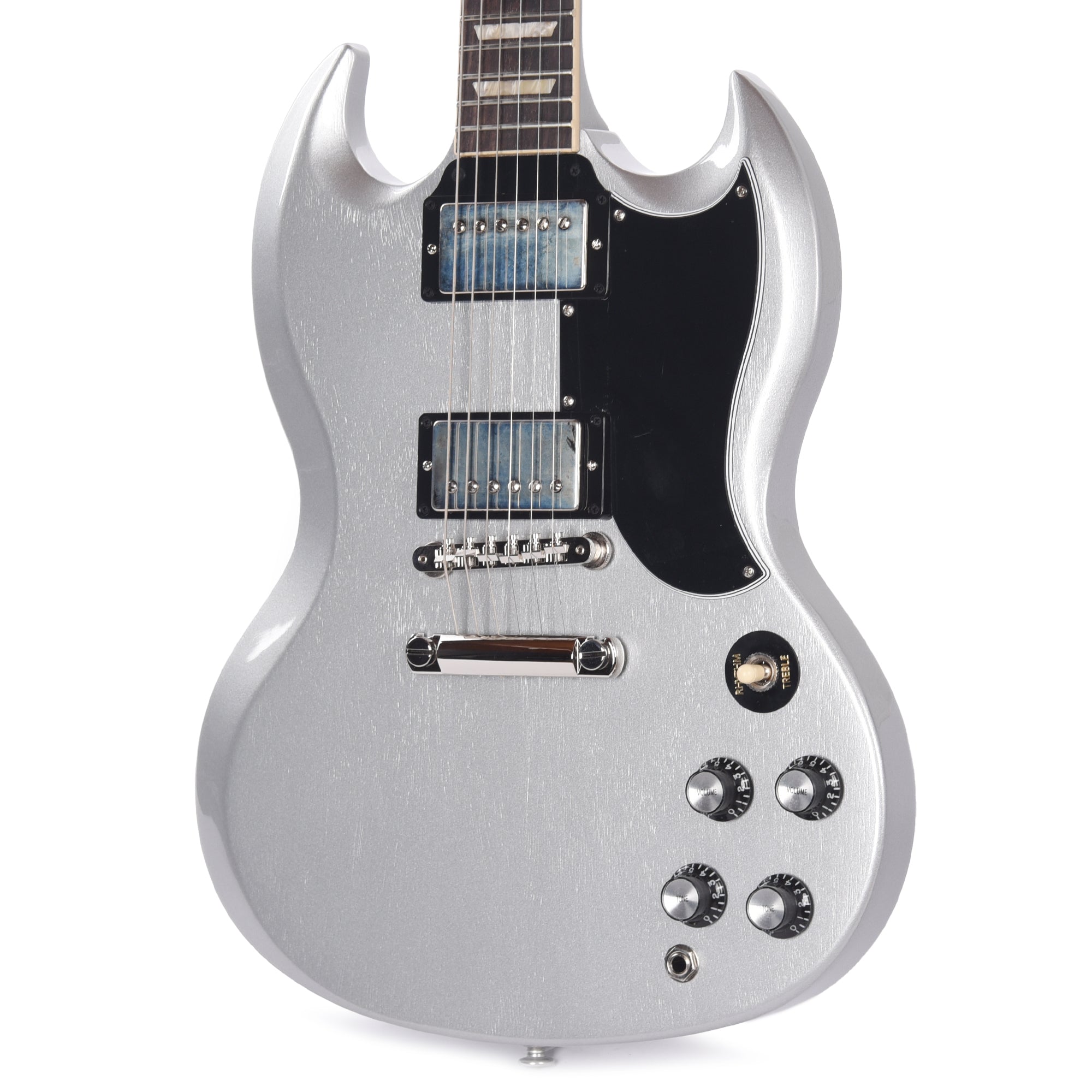 Gibson Original SG Standard '61 Stop Bar Metallic Silver Mist Electric Guitars / Solid Body