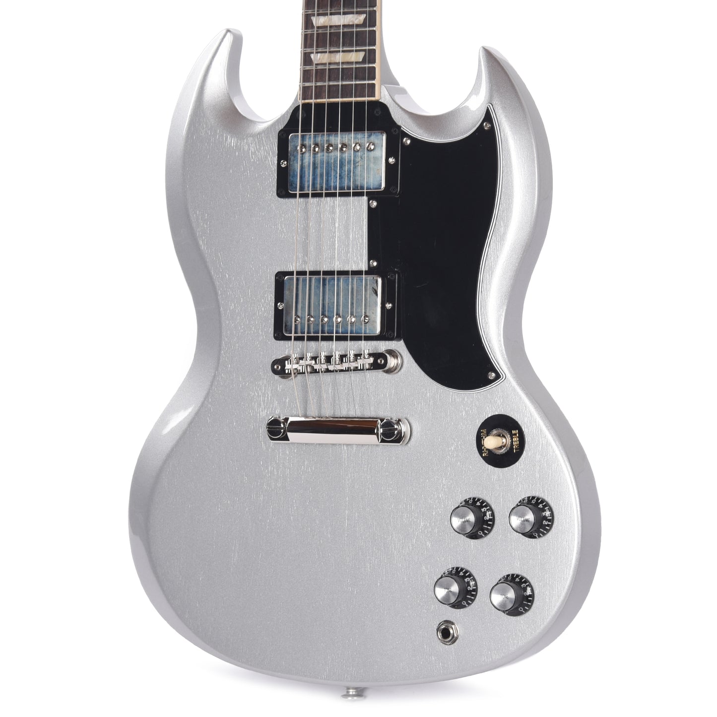 Gibson Original SG Standard '61 Stop Bar Metallic Silver Mist Electric Guitars / Solid Body