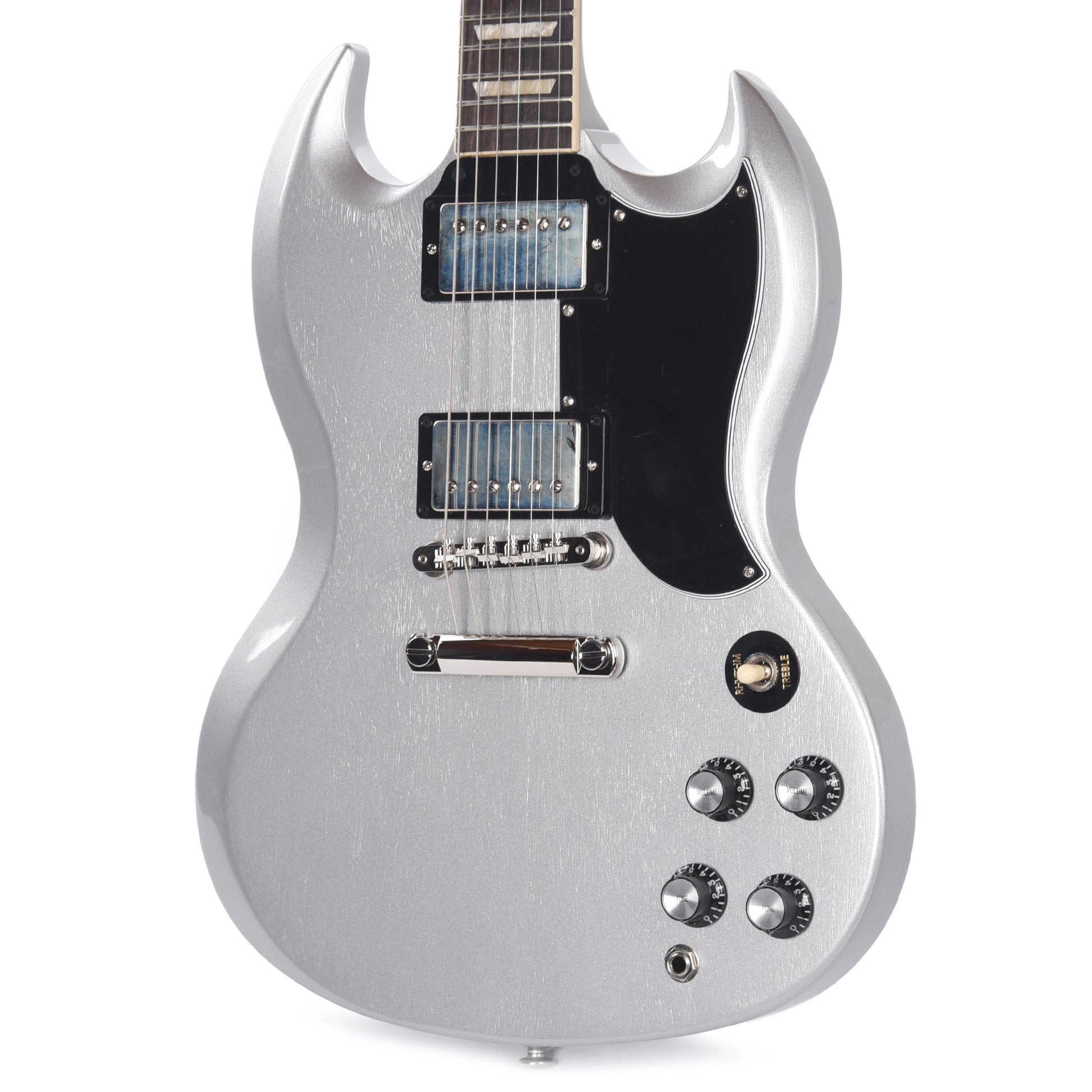 Gibson Original SG Standard '61 Stop Bar Metallic Silver Mist Electric Guitars / Solid Body