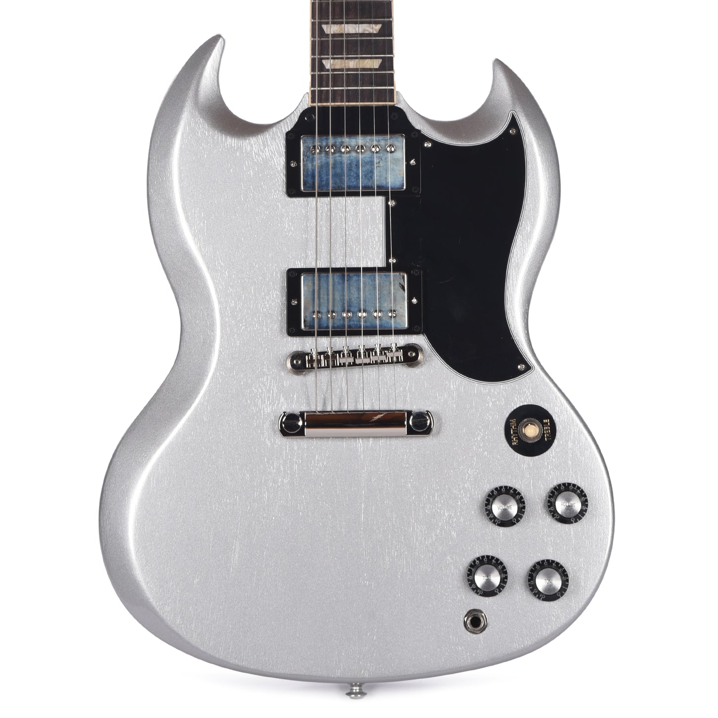 Gibson Original SG Standard '61 Stop Bar Metallic Silver Mist Electric Guitars / Solid Body