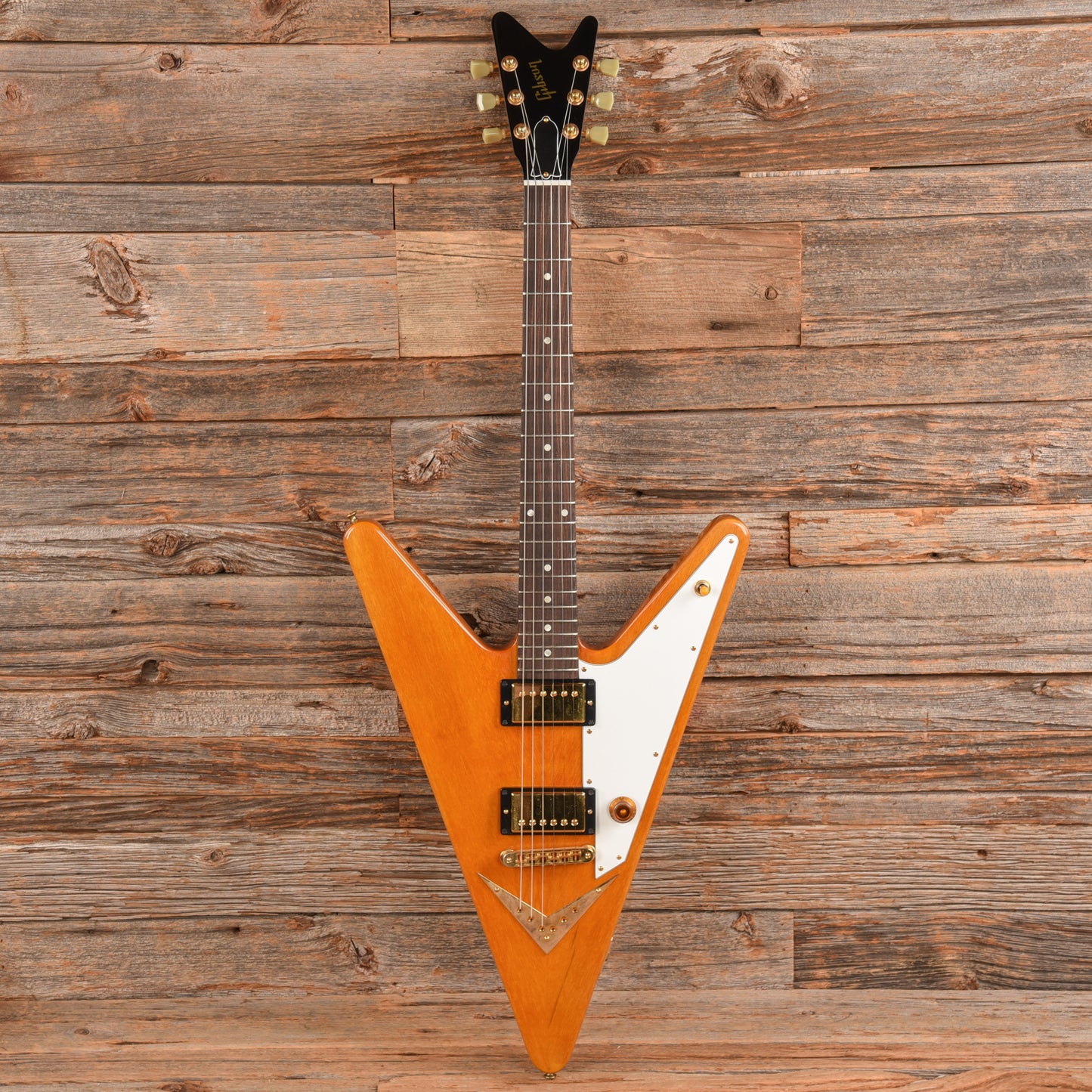 Gibson Reverse Flying V Natural - Dave Amato of REO Speedwagon Electric Guitars / Solid Body