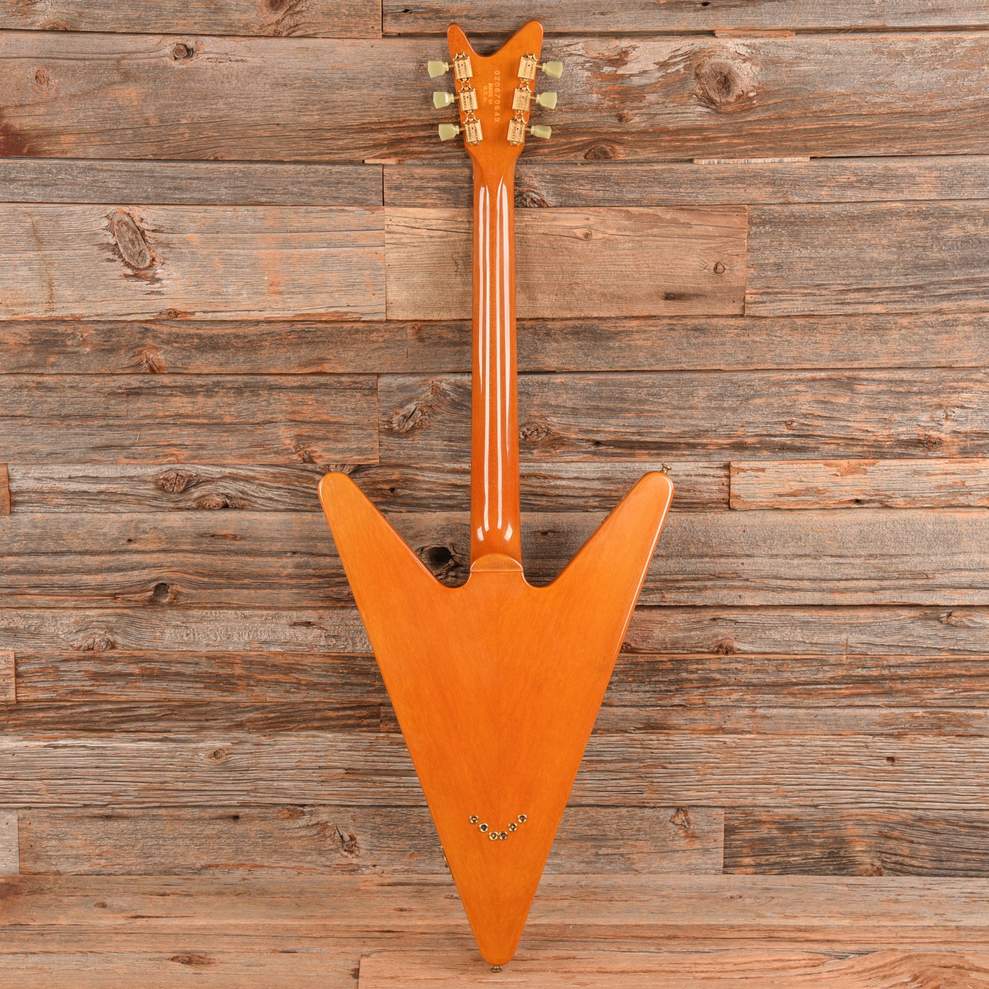 Gibson Reverse Flying V Natural - Dave Amato of REO Speedwagon Electric Guitars / Solid Body