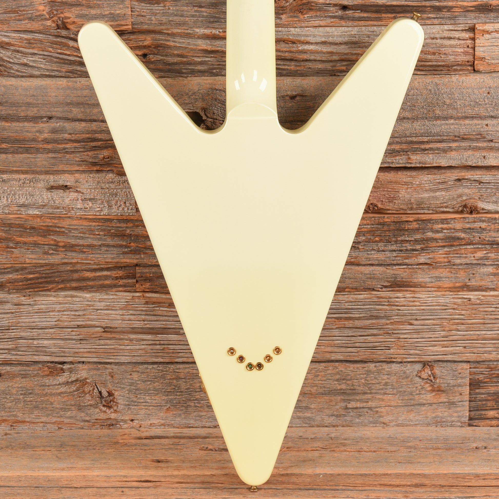 Gibson Reverse Flying V White  - Dave Amato of REO Speedwagon Electric Guitars / Solid Body