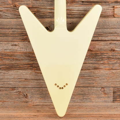 Gibson Reverse Flying V White  - Dave Amato of REO Speedwagon Electric Guitars / Solid Body