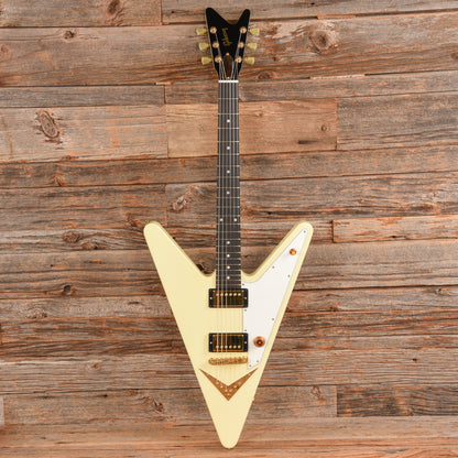 Gibson Reverse Flying V White  - Dave Amato of REO Speedwagon Electric Guitars / Solid Body