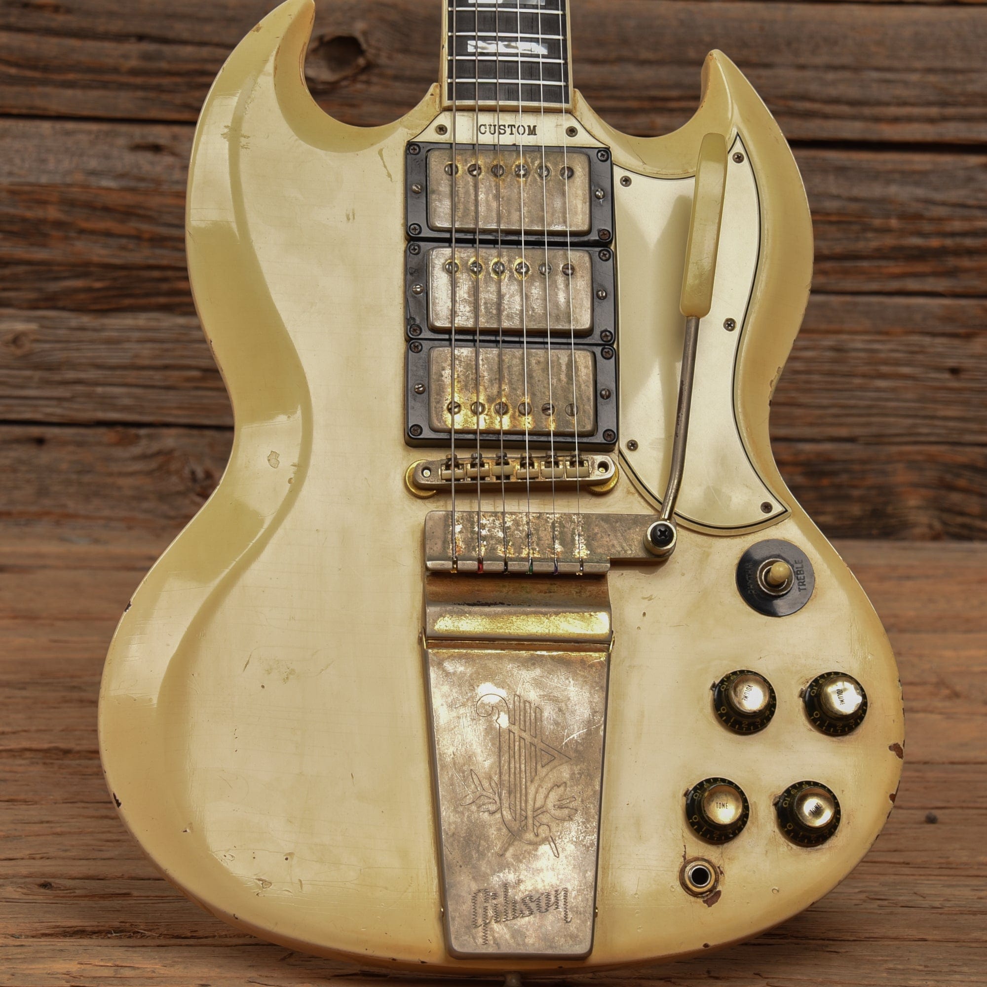 Gibson SG Custom Polaris White 1963 Electric Guitars / Solid Body
