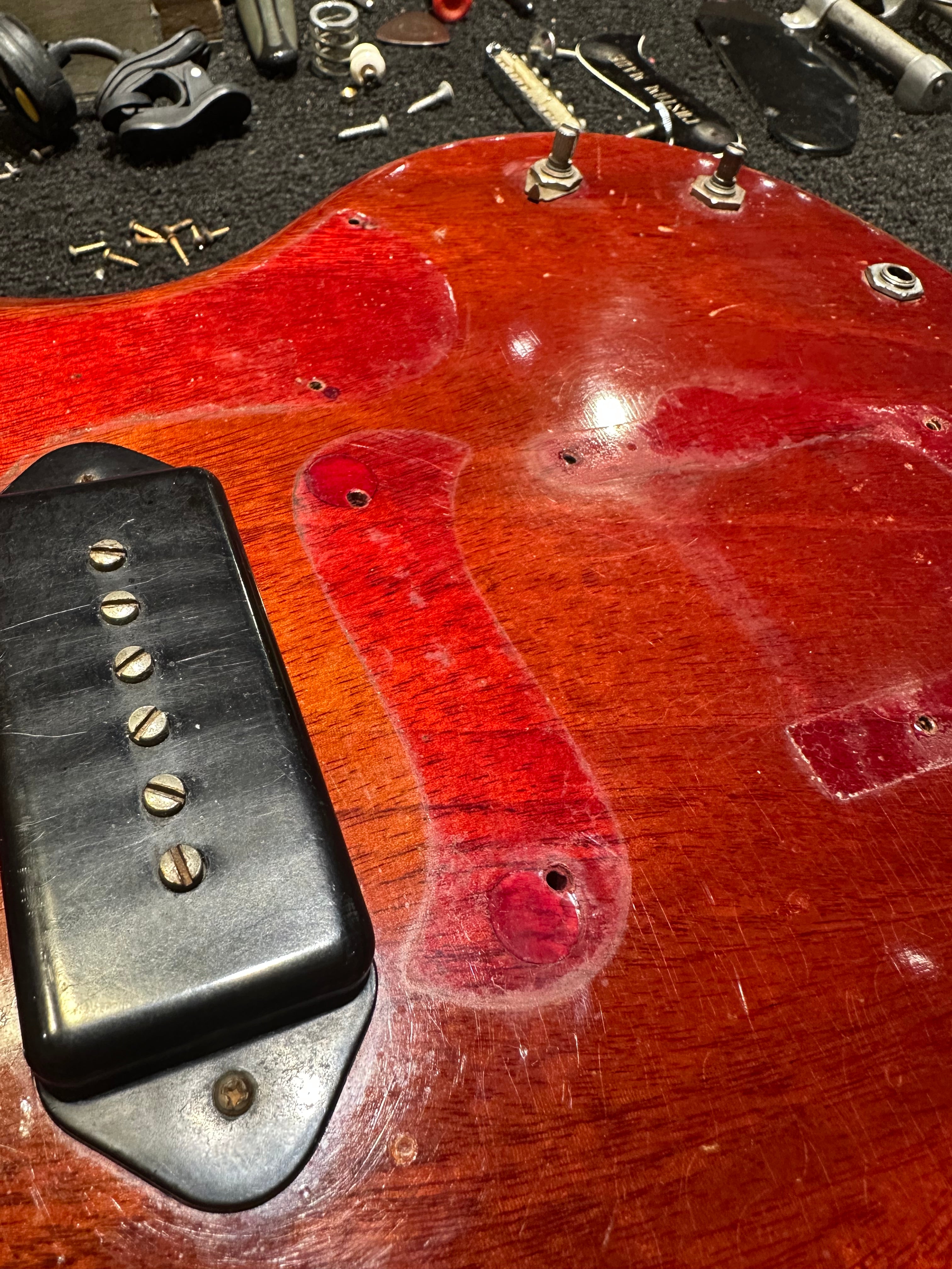 Gibson SG Junior Cherry 1962 Electric Guitars / Solid Body