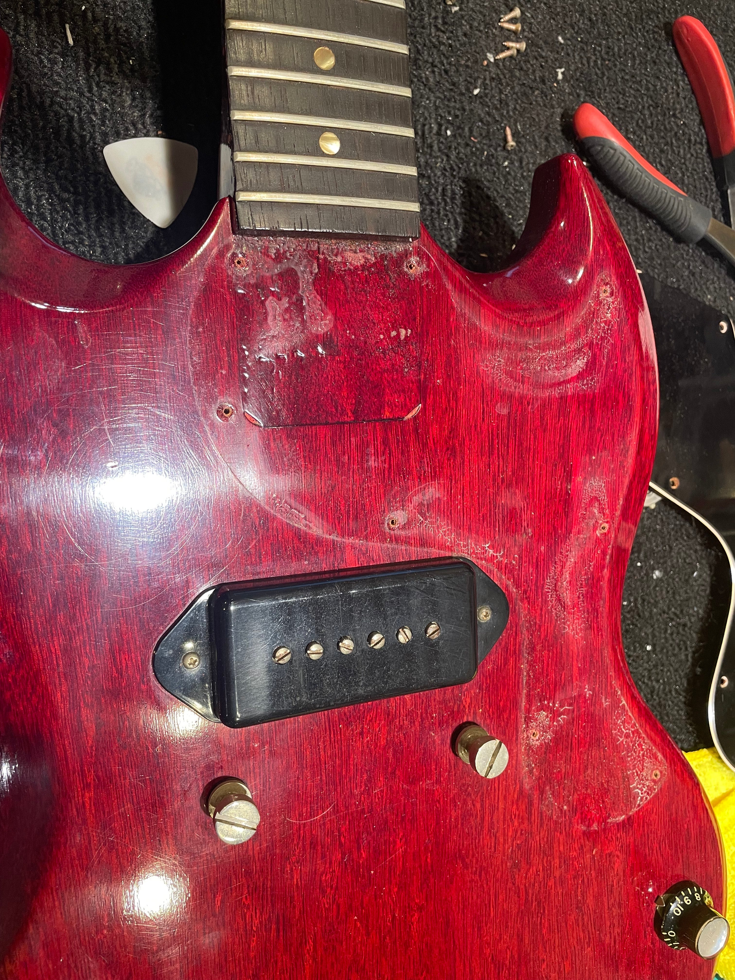 Gibson SG Junior Cherry 1964 Electric Guitars / Solid Body