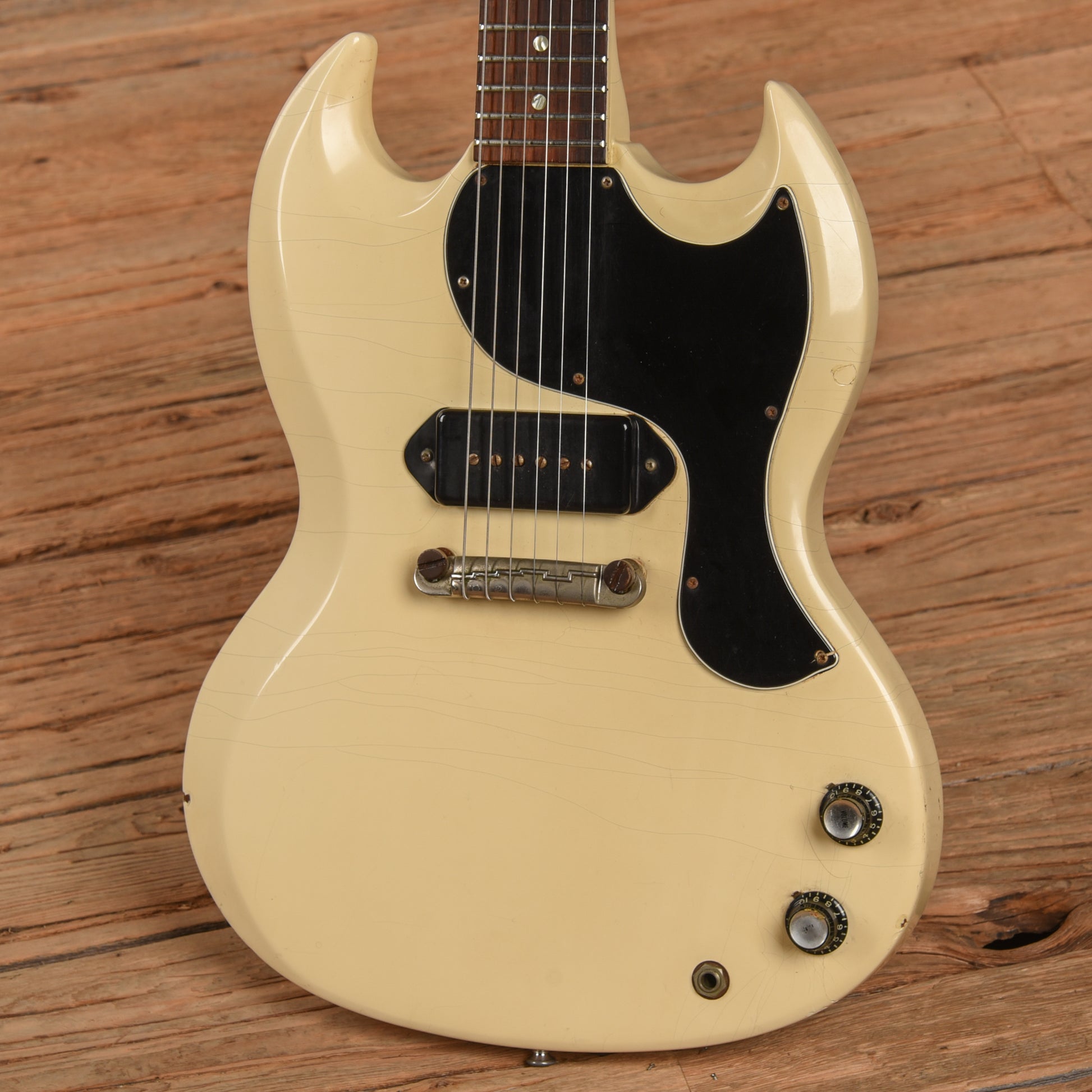 Gibson SG Junior Polaris White 1965 Electric Guitars / Solid Body