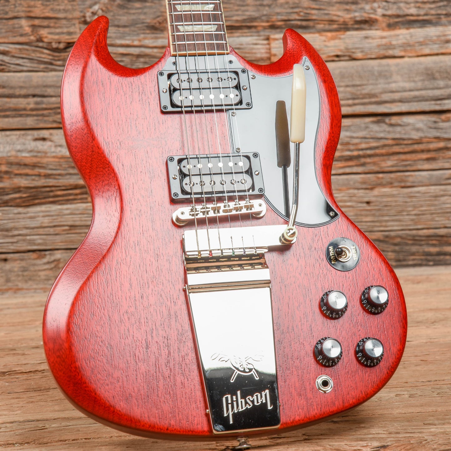 Gibson SG Standard '61 Faded with Maestro Vibrola Cherry 2022 Electric Guitars / Solid Body