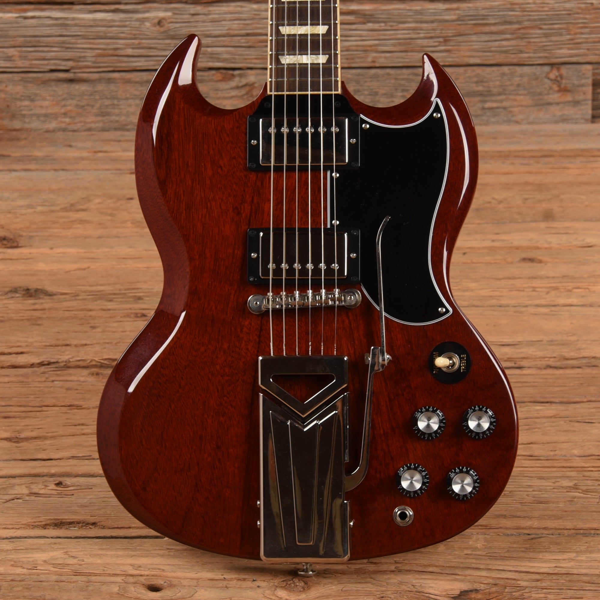 ギター Gibson USA SG Standard 61 Vibrola Gibson SG Standard '61 Maestro Vibrola Electric Guitar Vintage