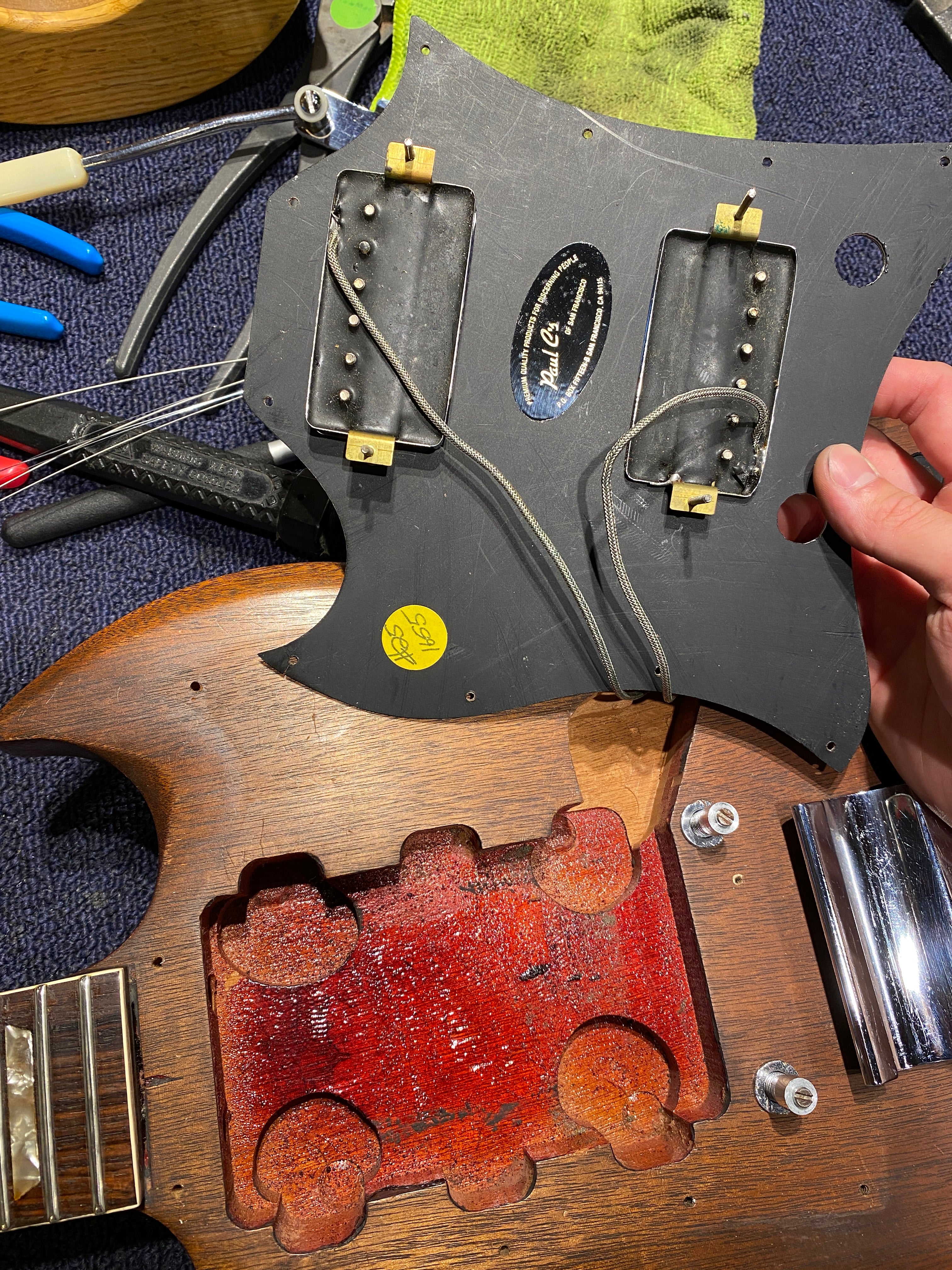 Gibson SG Standard Refin Walnut 1971 Electric Guitars / Solid Body