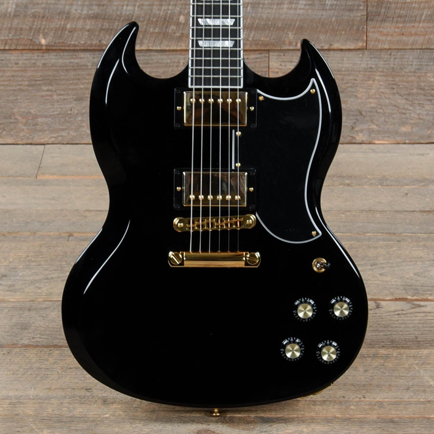 Gibson USA SG Modern Ebony w/Gold Hardware Electric Guitars / Solid Body