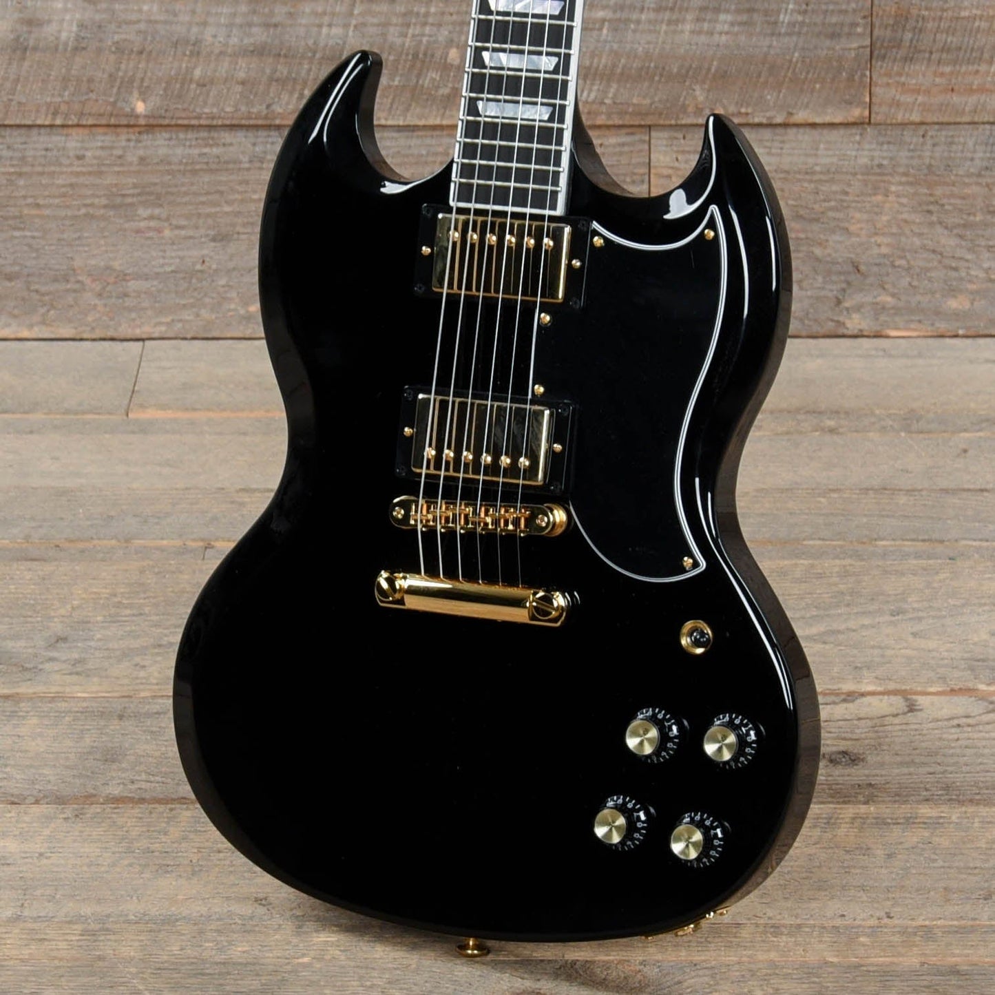 Gibson USA SG Modern Ebony w/Gold Hardware Electric Guitars / Solid Body