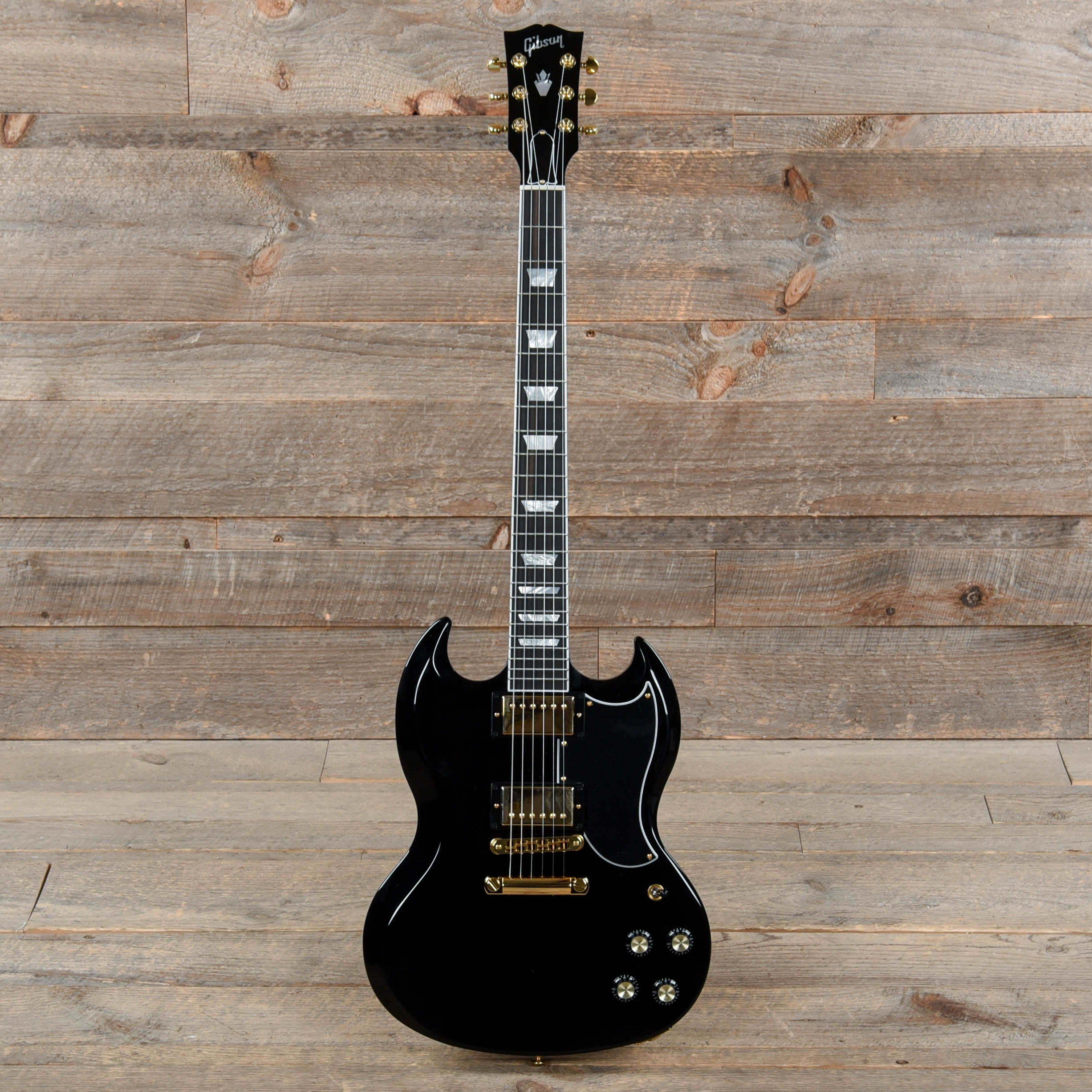 Gibson USA SG Modern Ebony w/Gold Hardware Electric Guitars / Solid Body