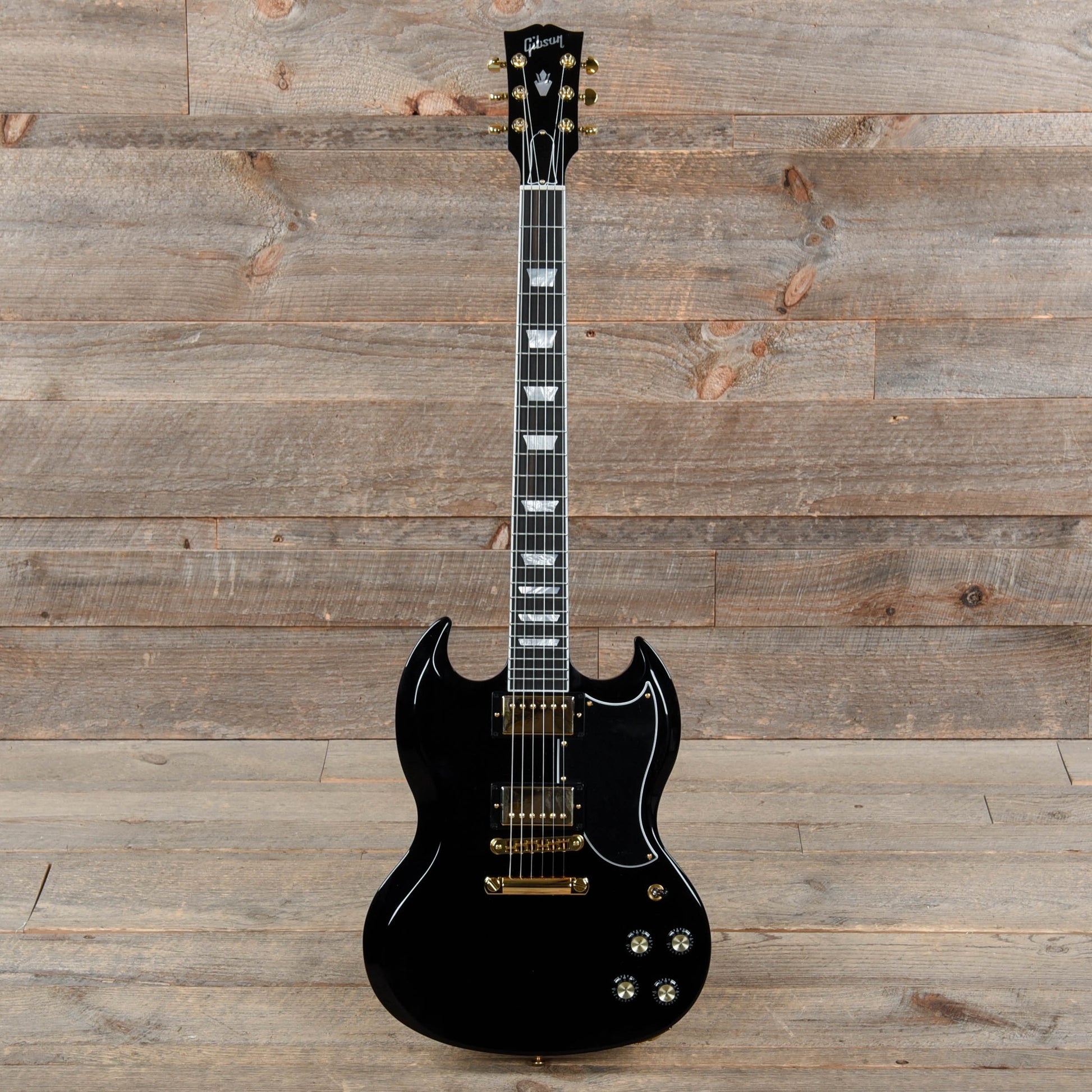 Gibson USA SG Modern Ebony w/Gold Hardware Electric Guitars / Solid Body
