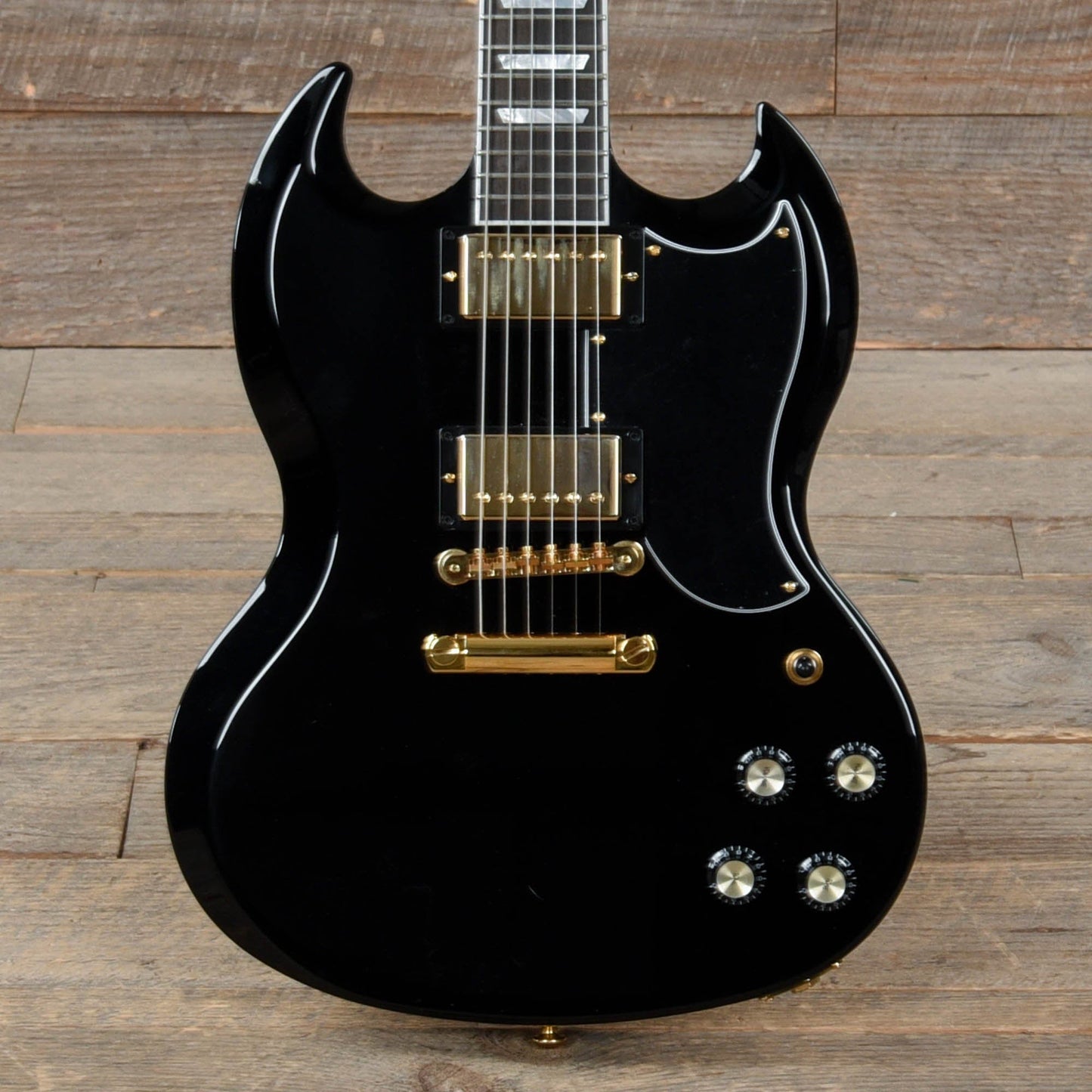 Gibson USA SG Modern Ebony w/Gold Hardware Electric Guitars / Solid Body