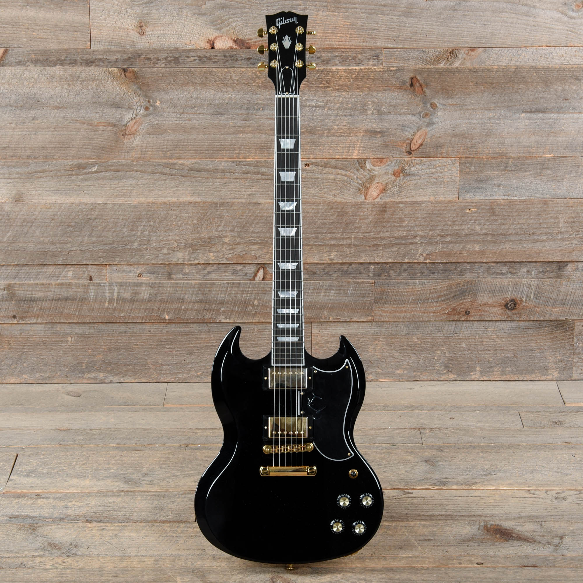 Gibson USA SG Modern Ebony w/Gold Hardware Electric Guitars / Solid Body