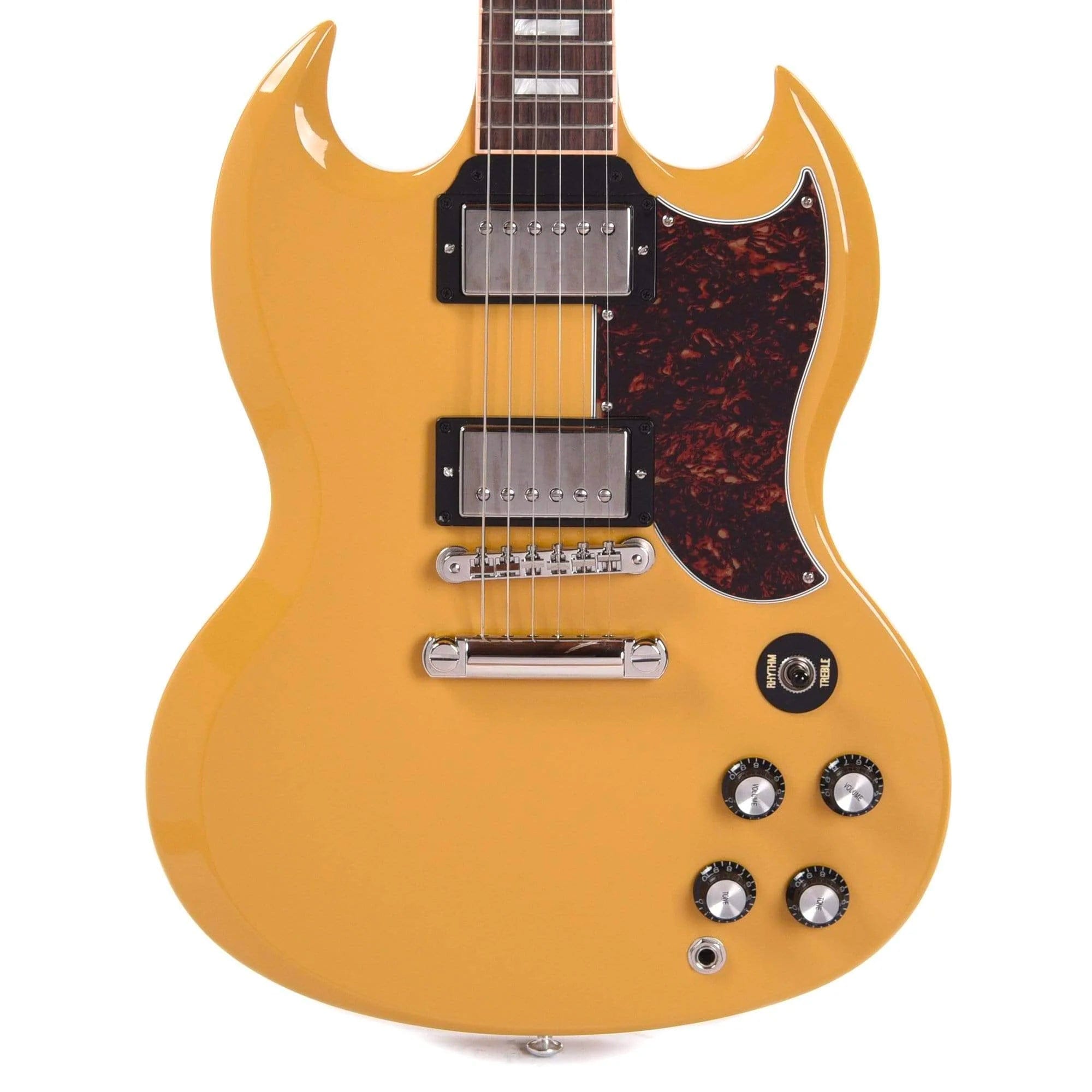 Gibson USA SG Standard Gloss Yellow w/Tortoise Pickguard & T-Type Pickups Electric Guitars / Solid Body