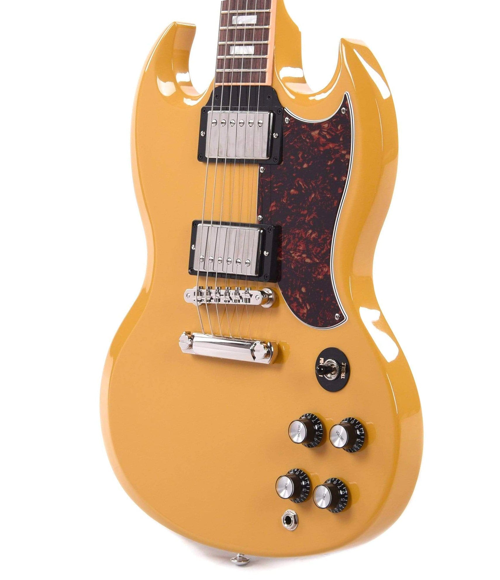 Gibson USA SG Standard Gloss Yellow w/Tortoise Pickguard & T-Type Pickups Electric Guitars / Solid Body