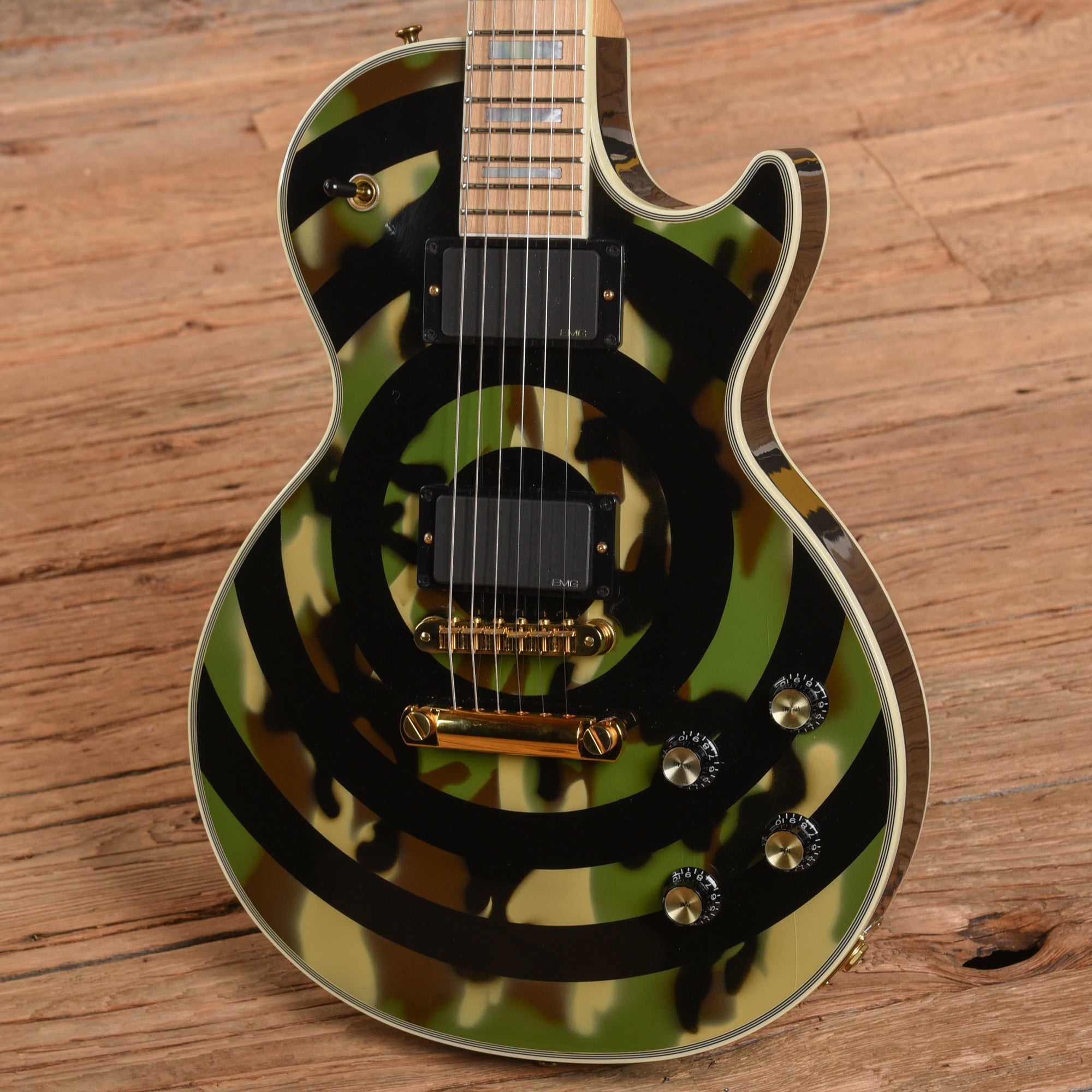 Gibson Zakk Wylde Les Paul Custom Camo Bullseye 2002 – Chicago