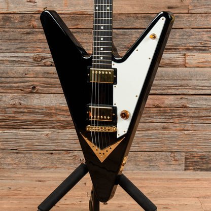 Gibson Reverse Flying V Black  - Dave Amato of REO Speedwagon