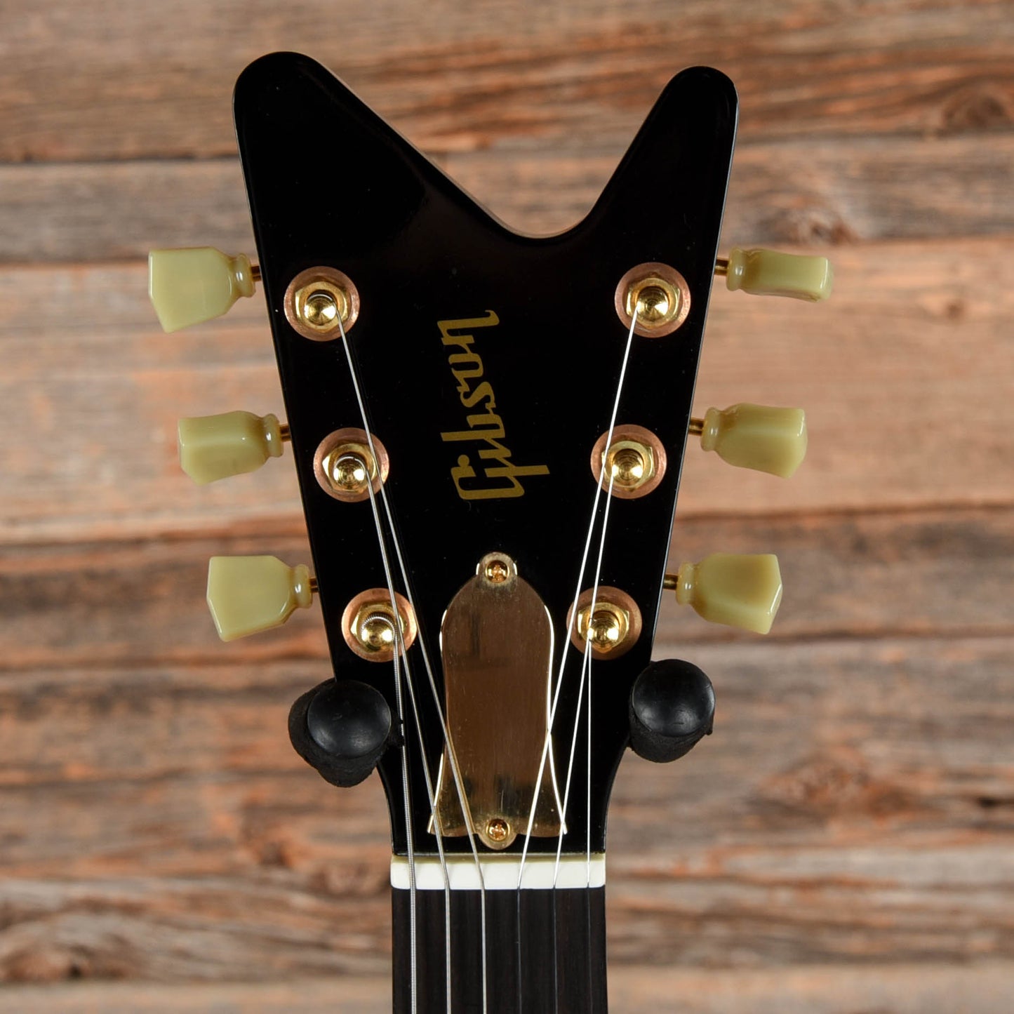 Gibson Reverse Flying V Black  - Dave Amato of REO Speedwagon