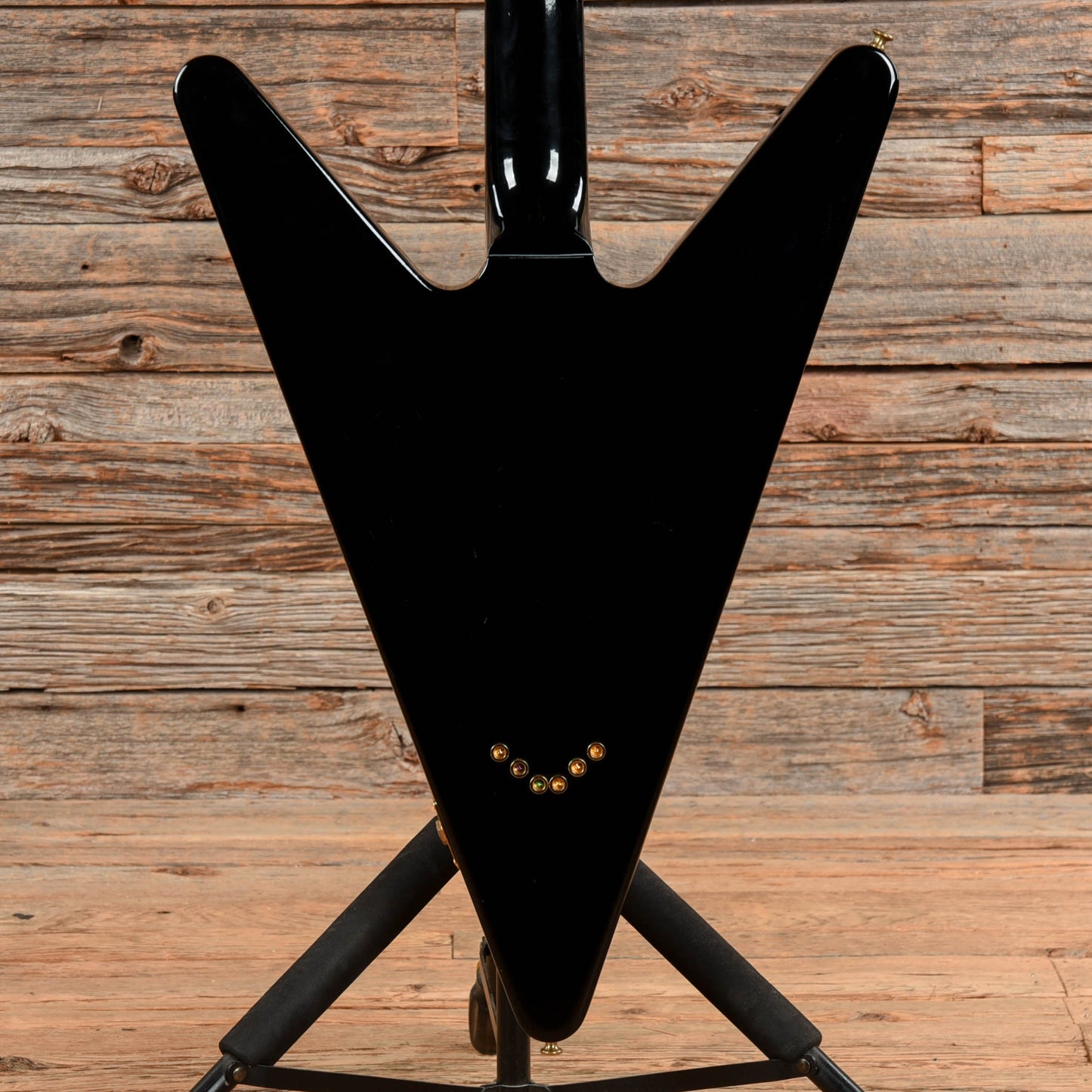 Gibson Reverse Flying V Black  - Dave Amato of REO Speedwagon